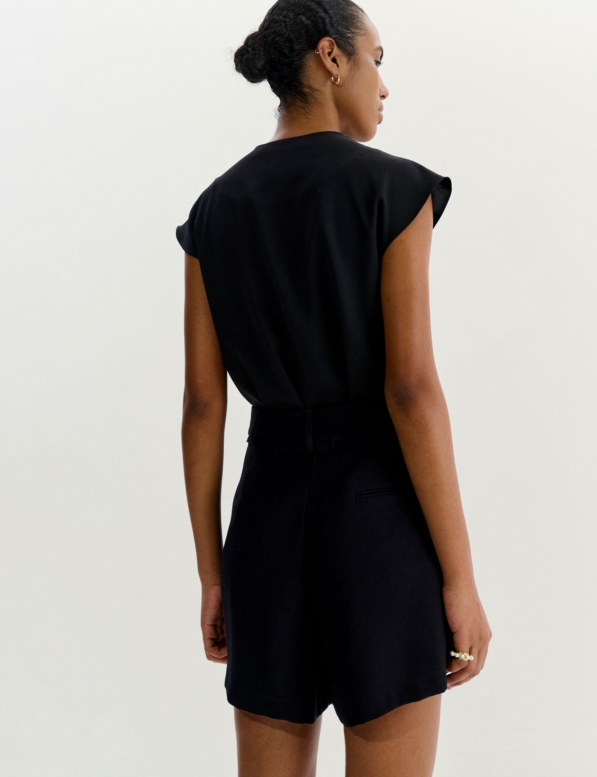 Shorts Chiara Viscose Preto