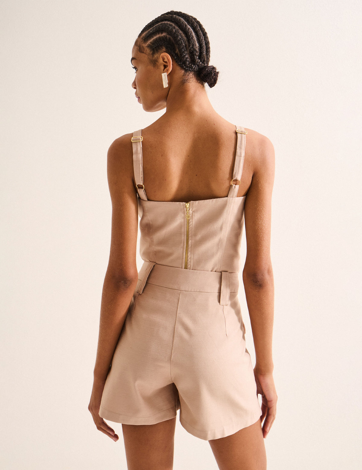 Shorts Grazieli Viscose Bege
