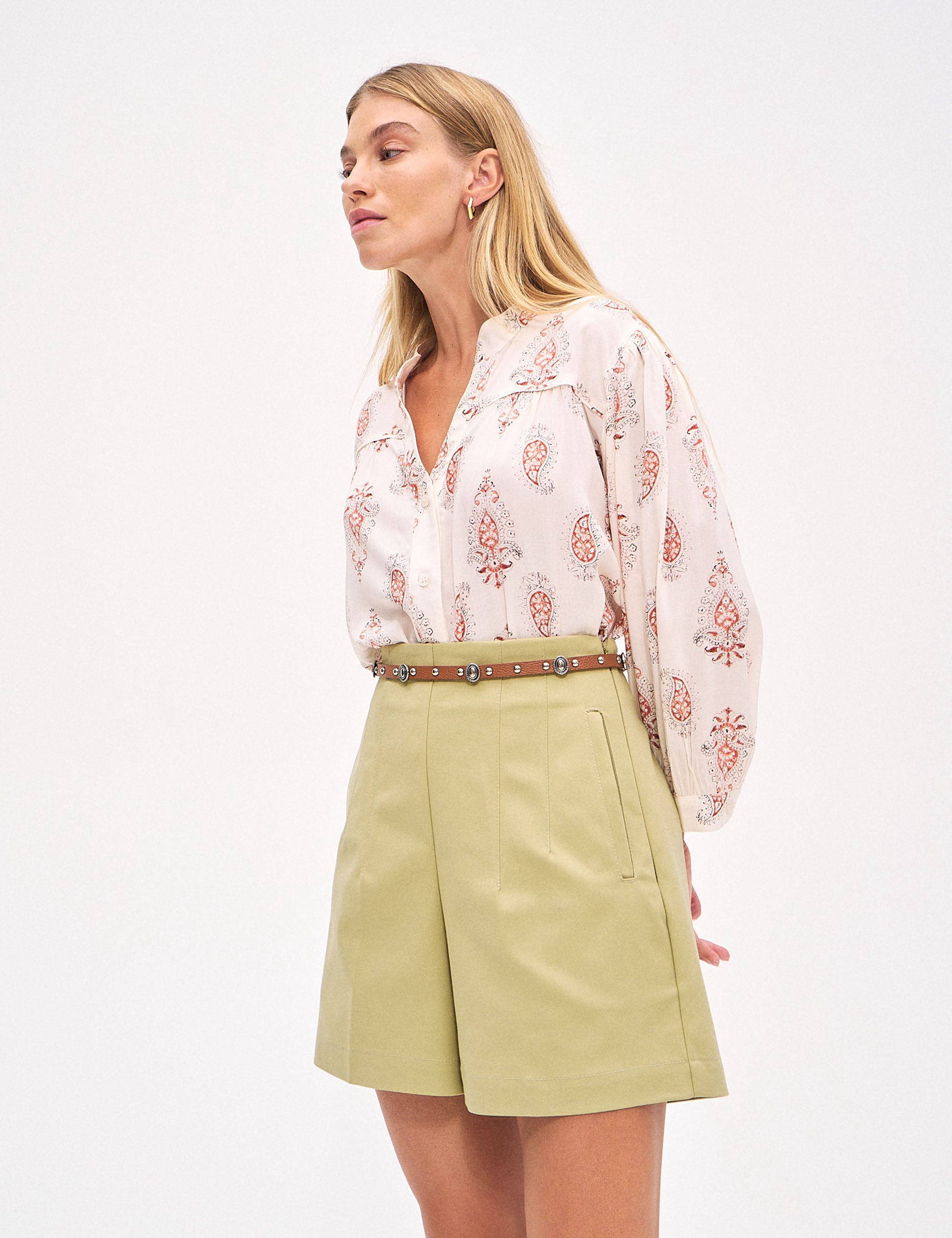 Shorts Havana Alfaiataria Matcha