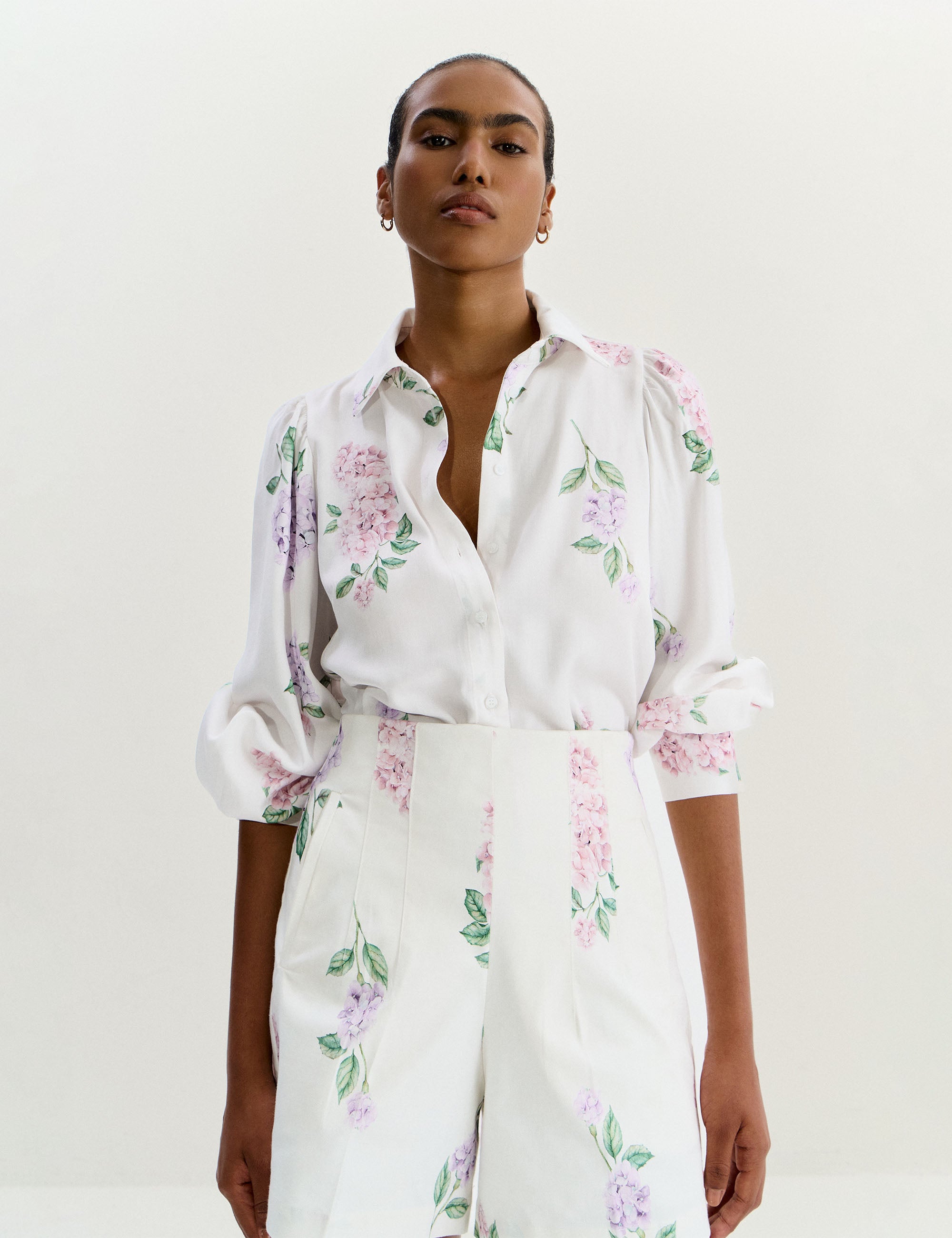 Shorts Vittoria Floral Off White