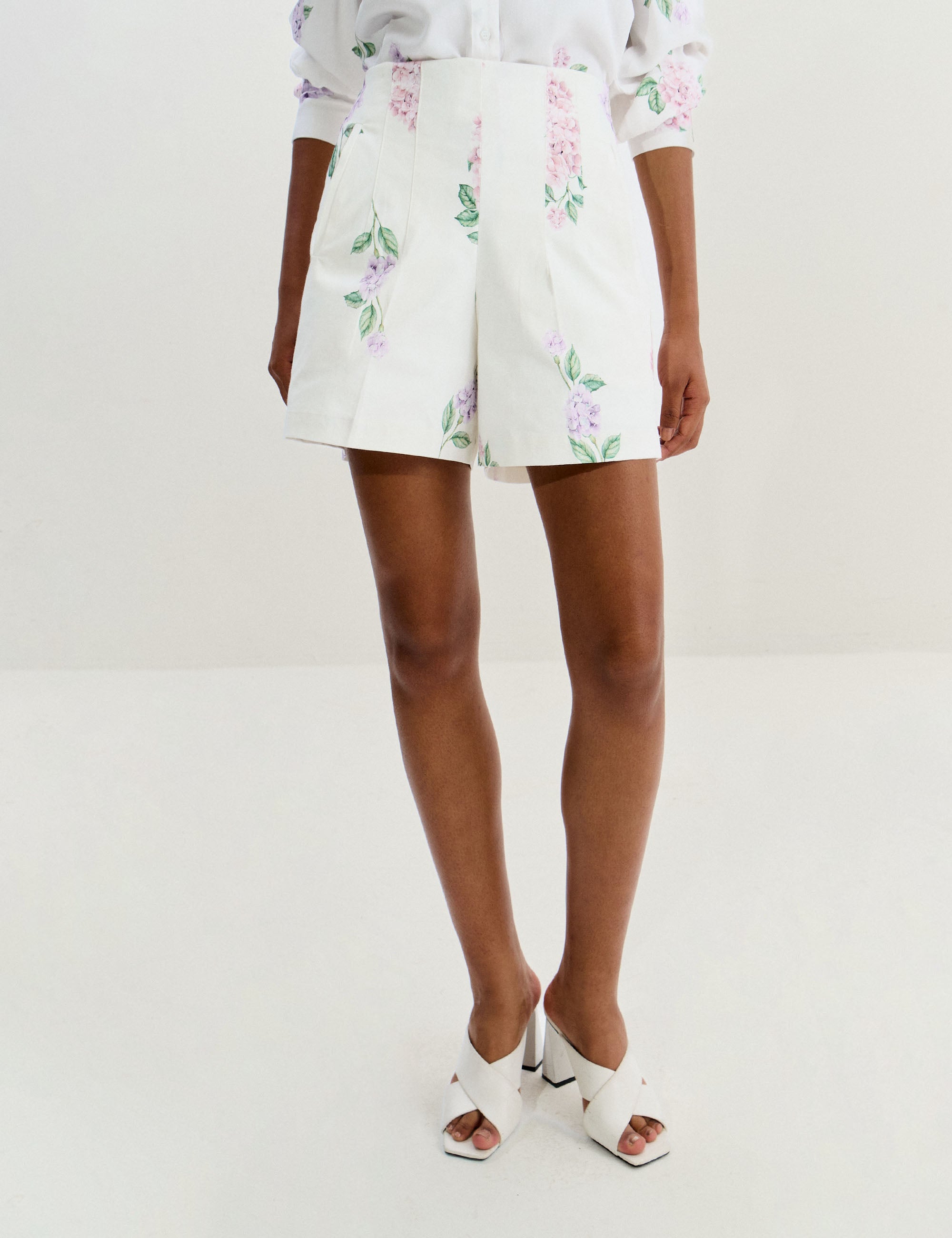 Shorts Vittoria Floral Off White