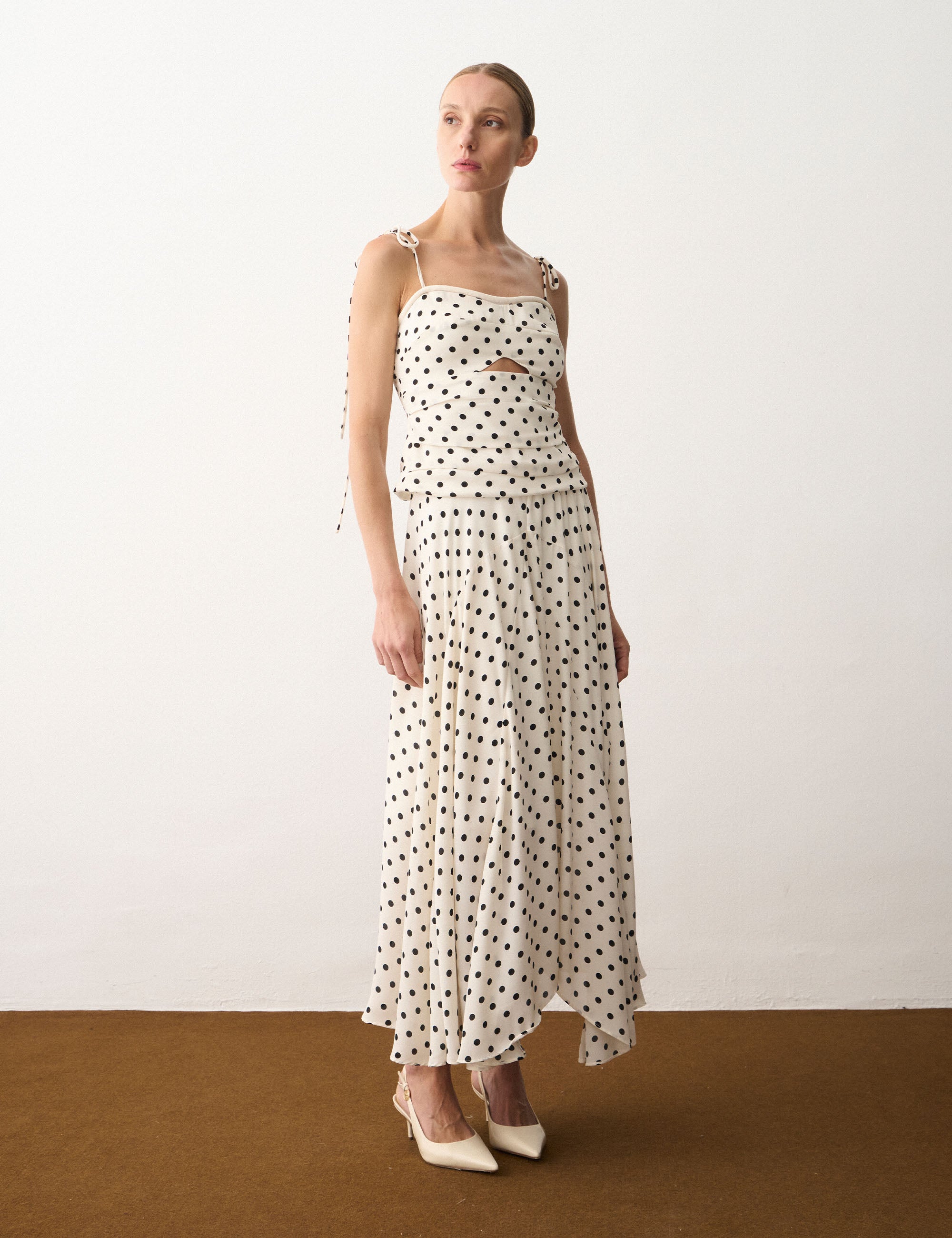 Saia Carina Poá Off White