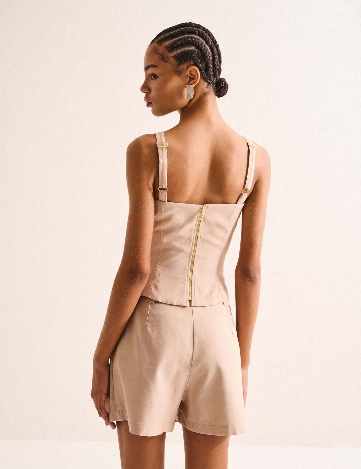 Top Grazieli Viscose Bege