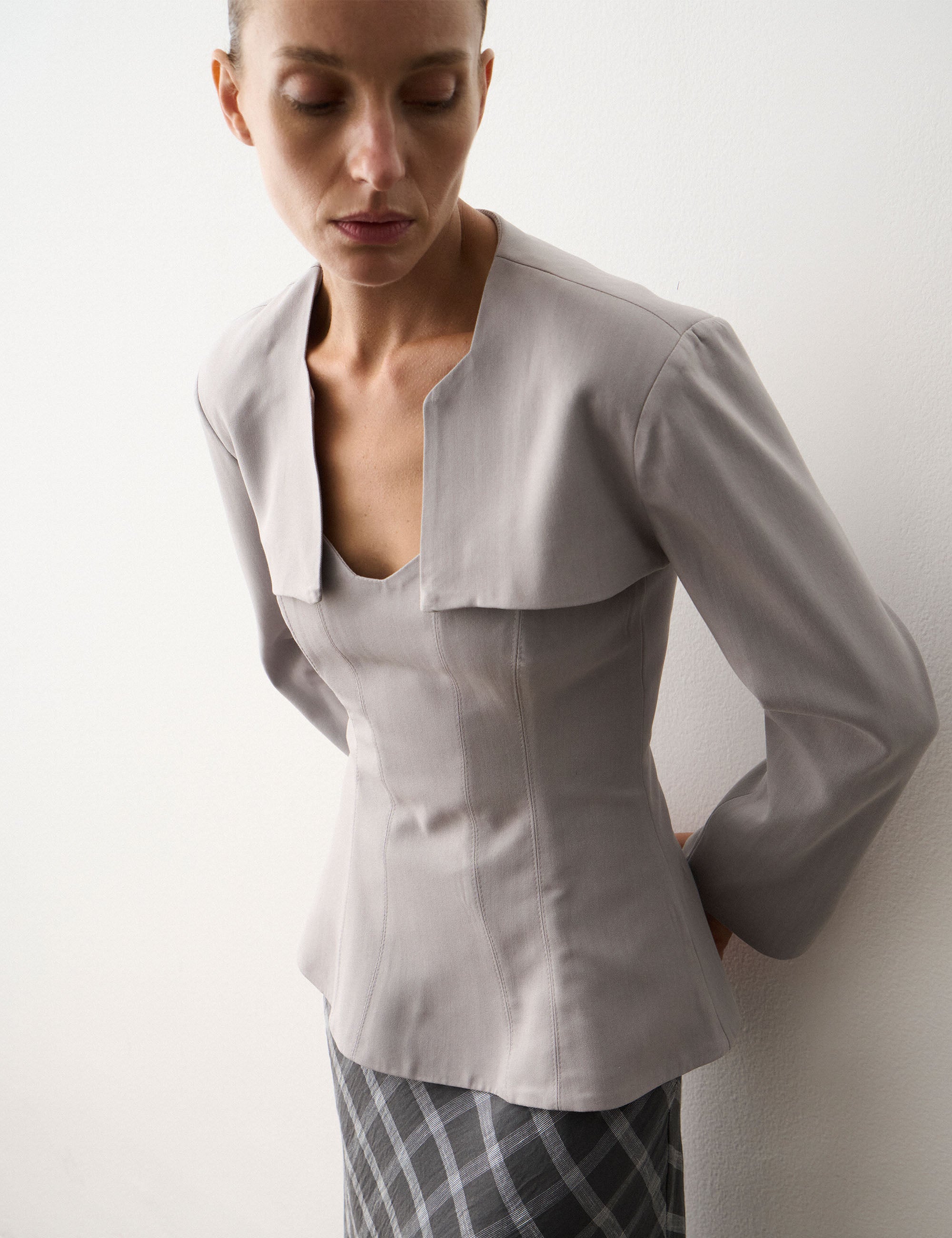 Twin Set Melissa Alfaiataria Cinza