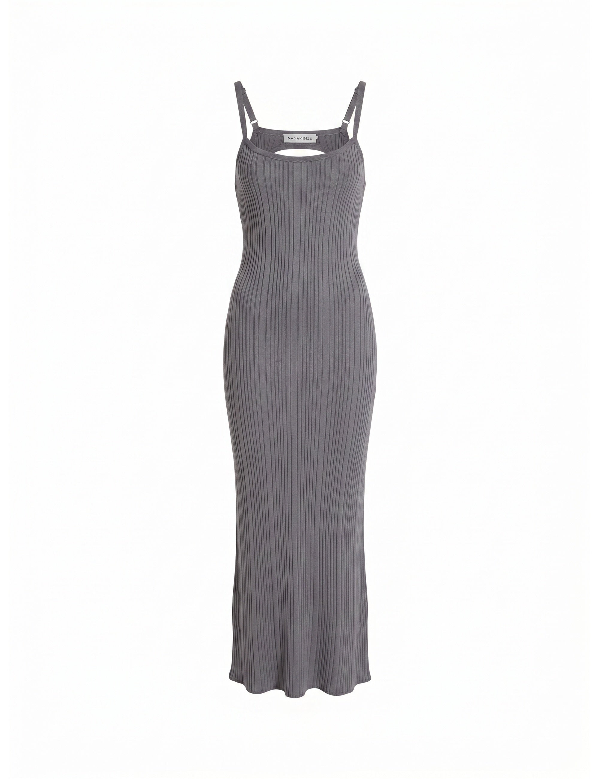 Vestido Lauren Tricot Chumbo
