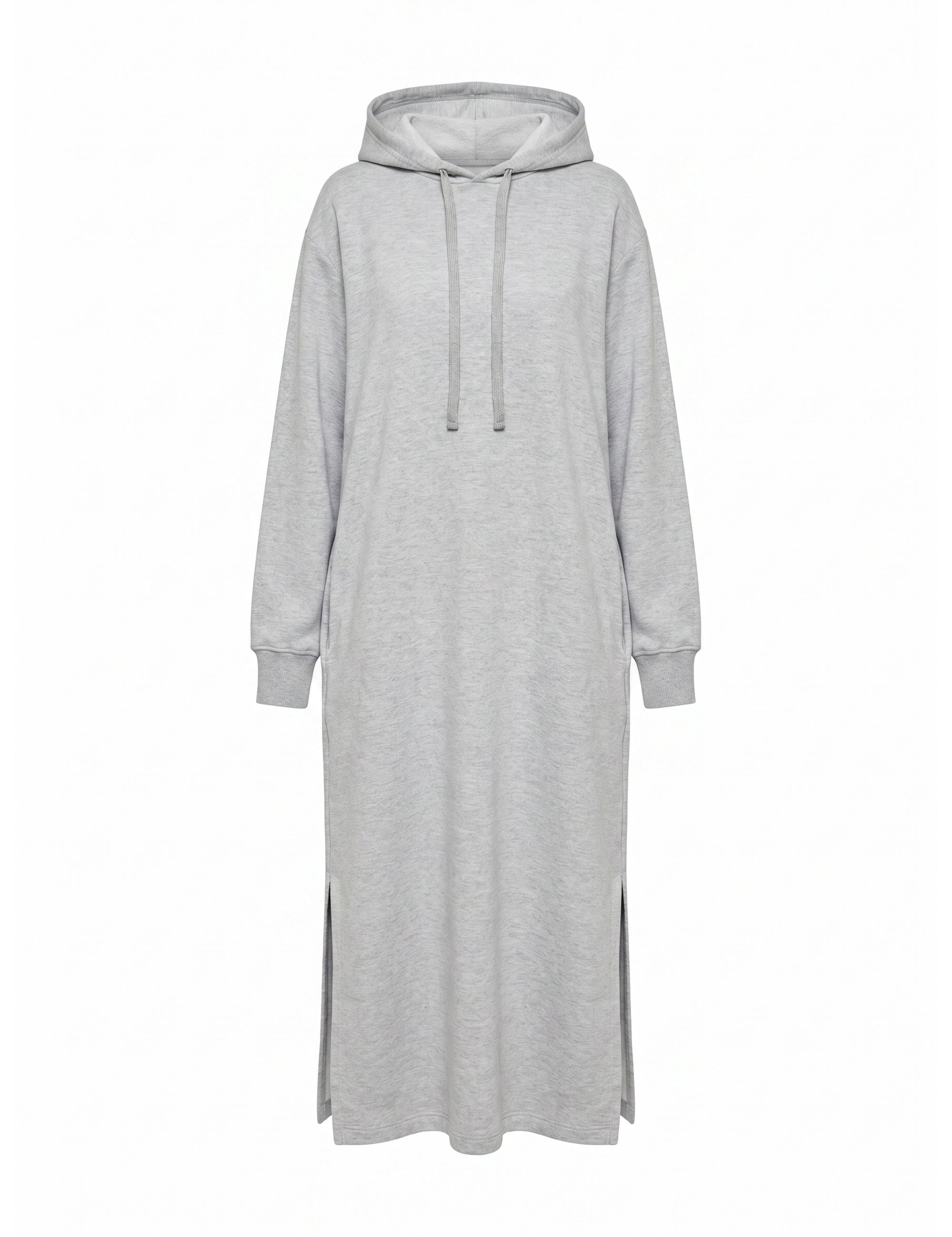 Vestido Moletom Confort Cinza Mescla