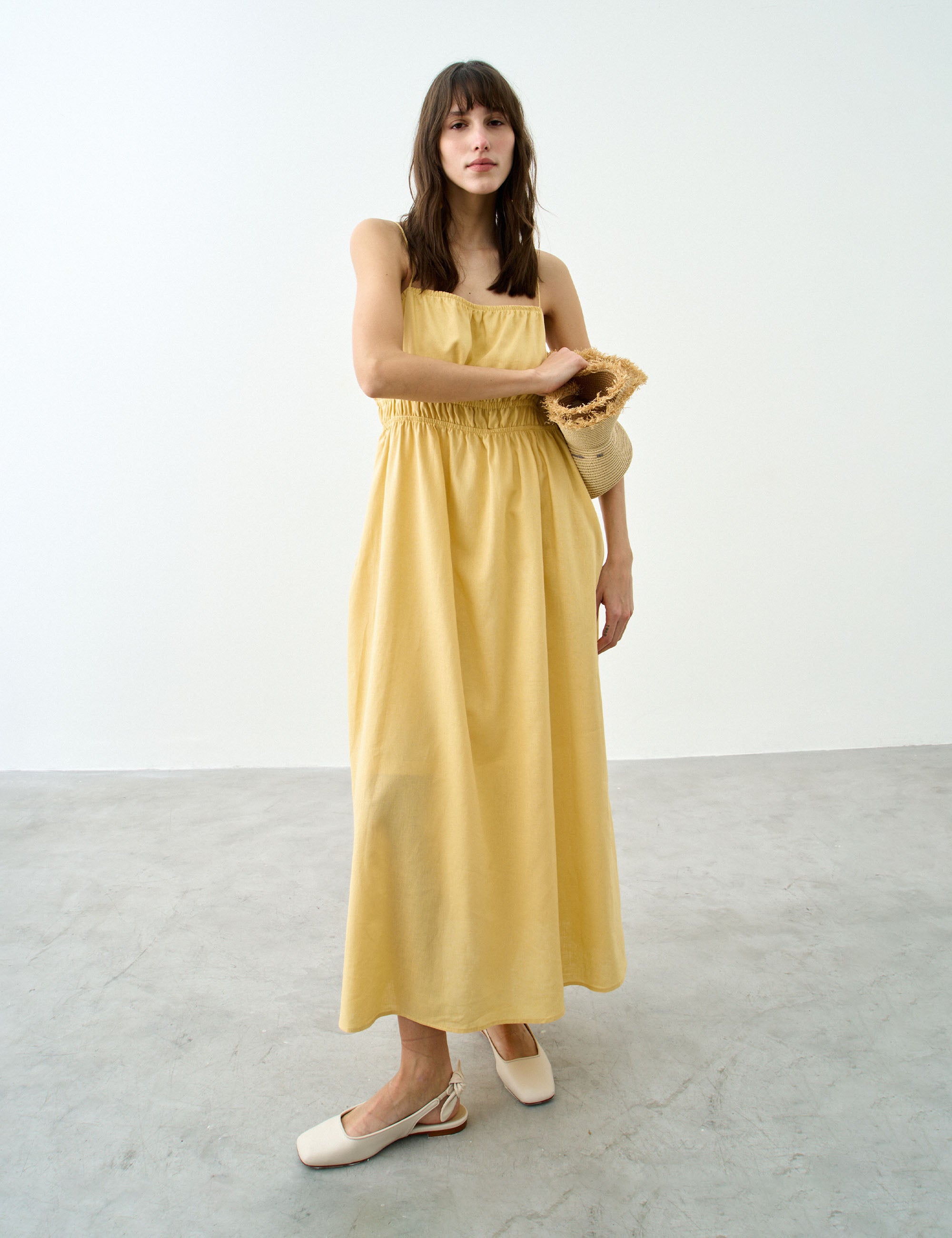 Vestido Adele Viscolinho Amarelo