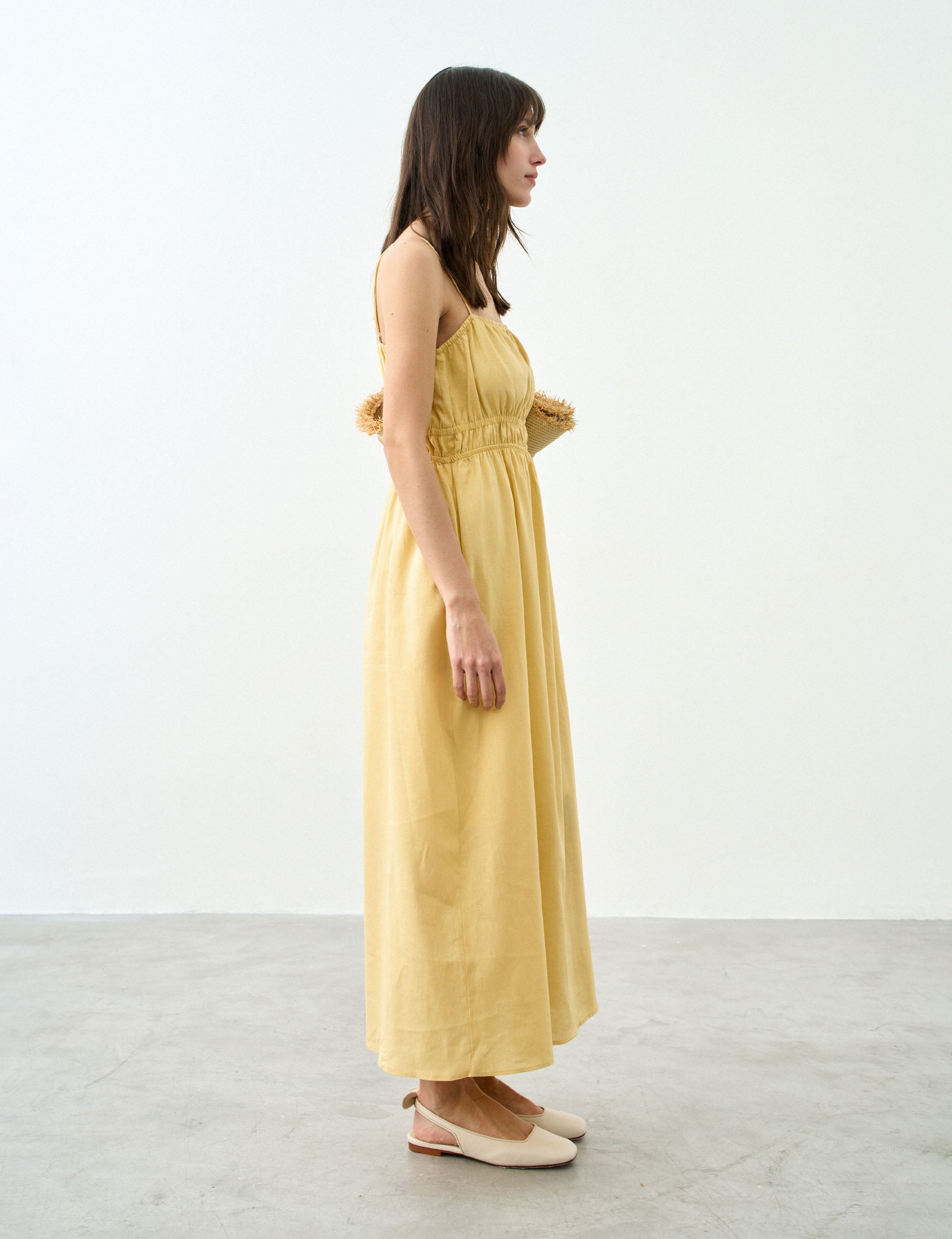 Vestido Adele Viscolinho Amarelo