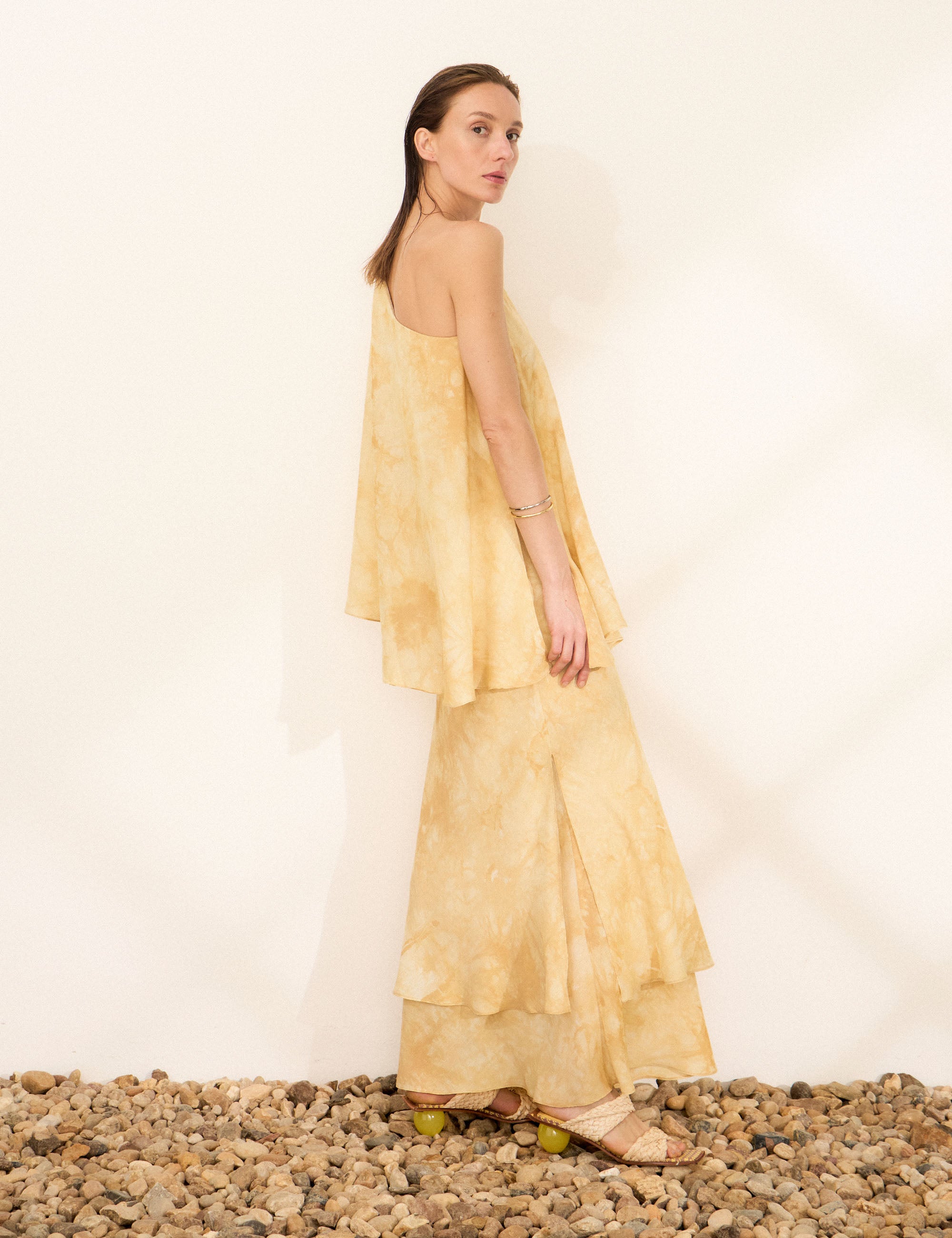 Vestido Adriane Tie Dye Amarelo