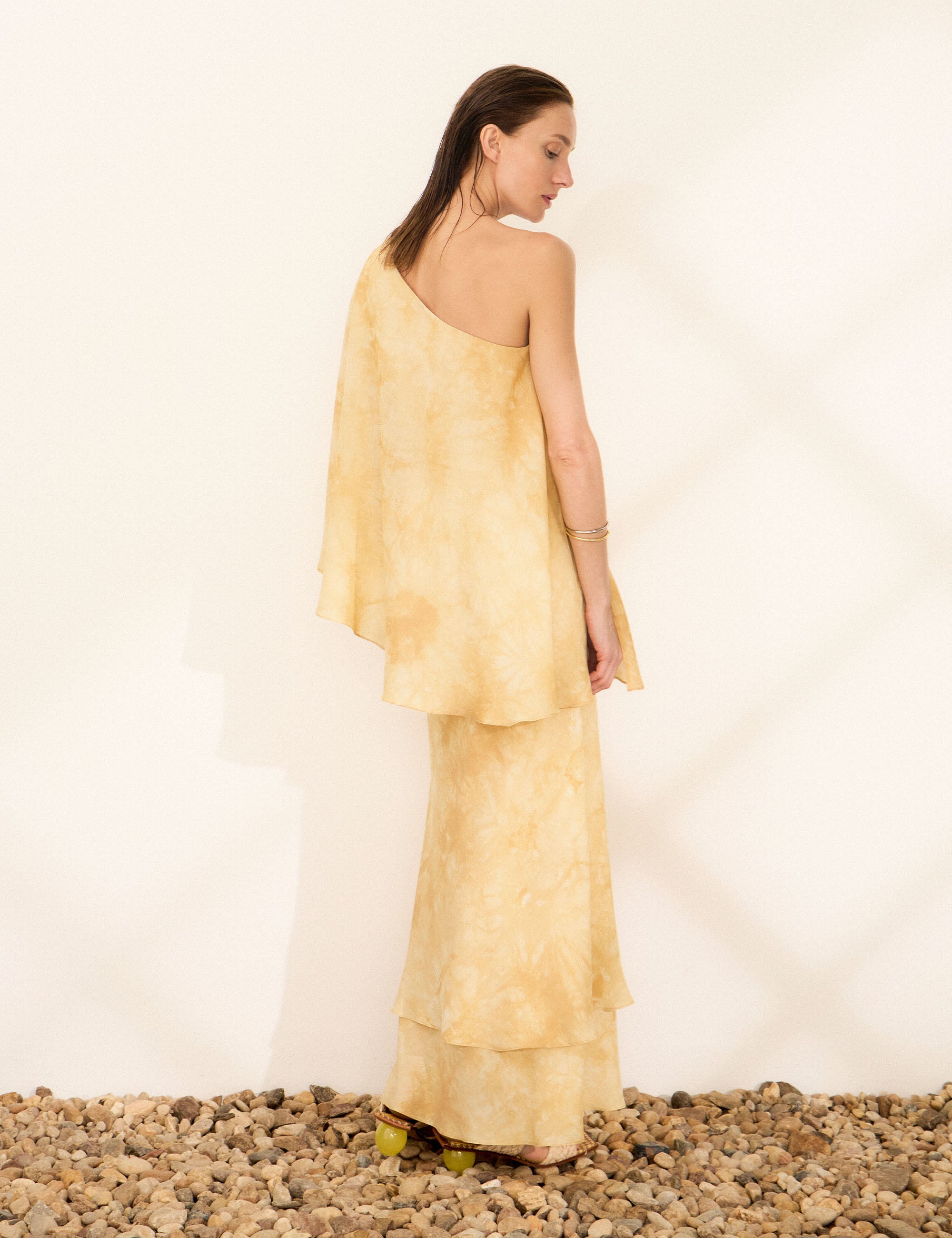 Vestido Adriane Tie Dye Amarelo