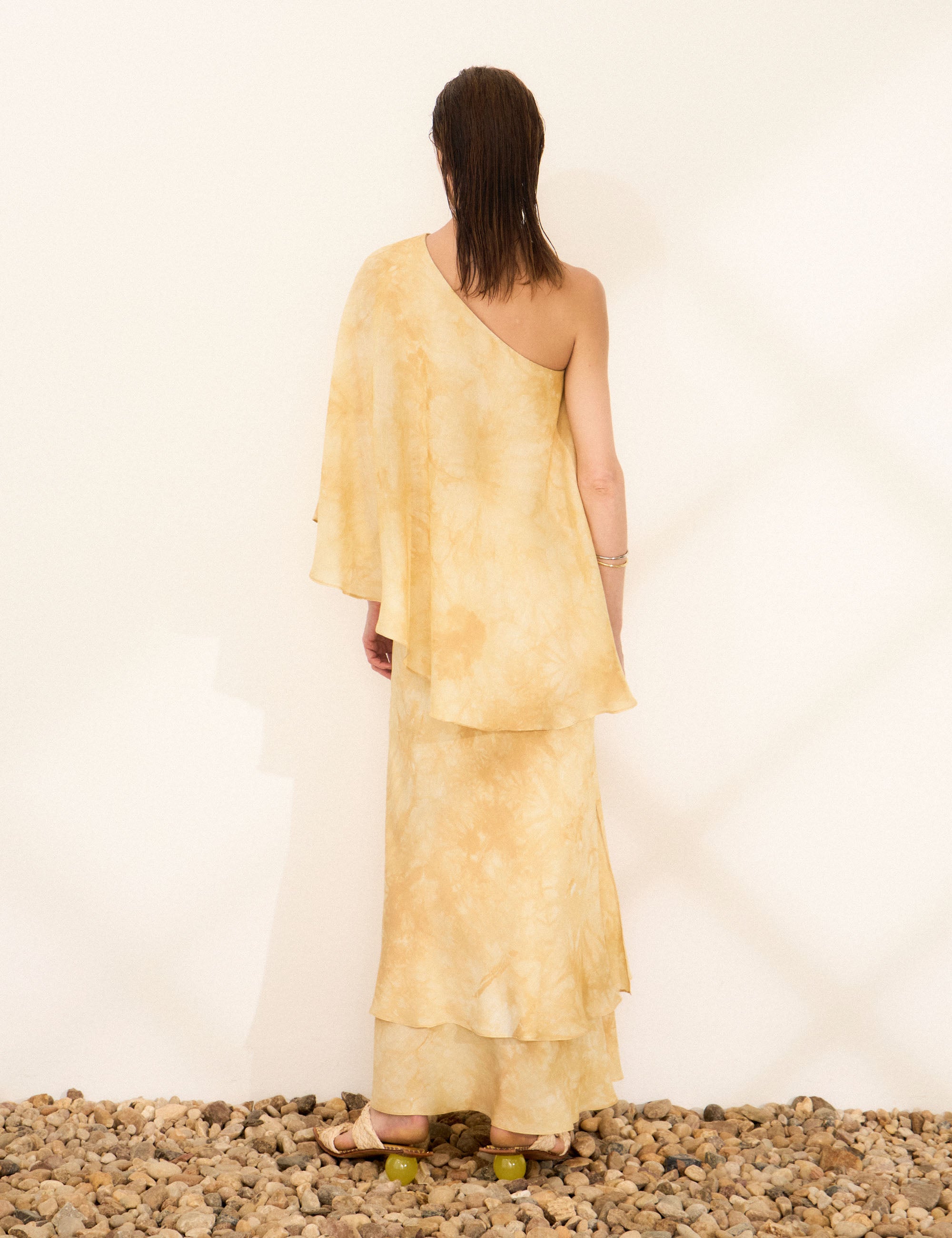 Vestido Adriane Tie Dye Amarelo