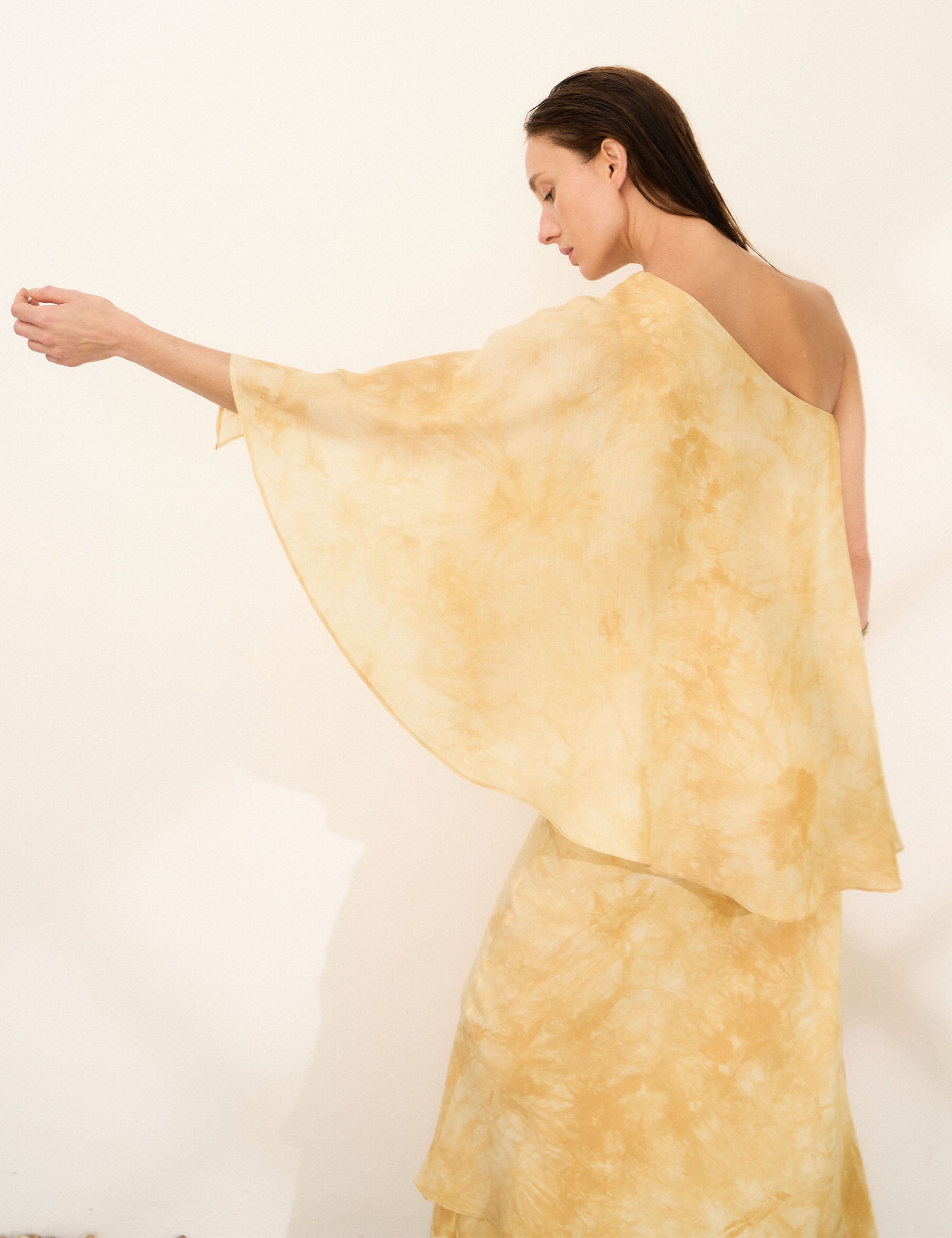 Vestido Adriane Tie Dye Amarelo