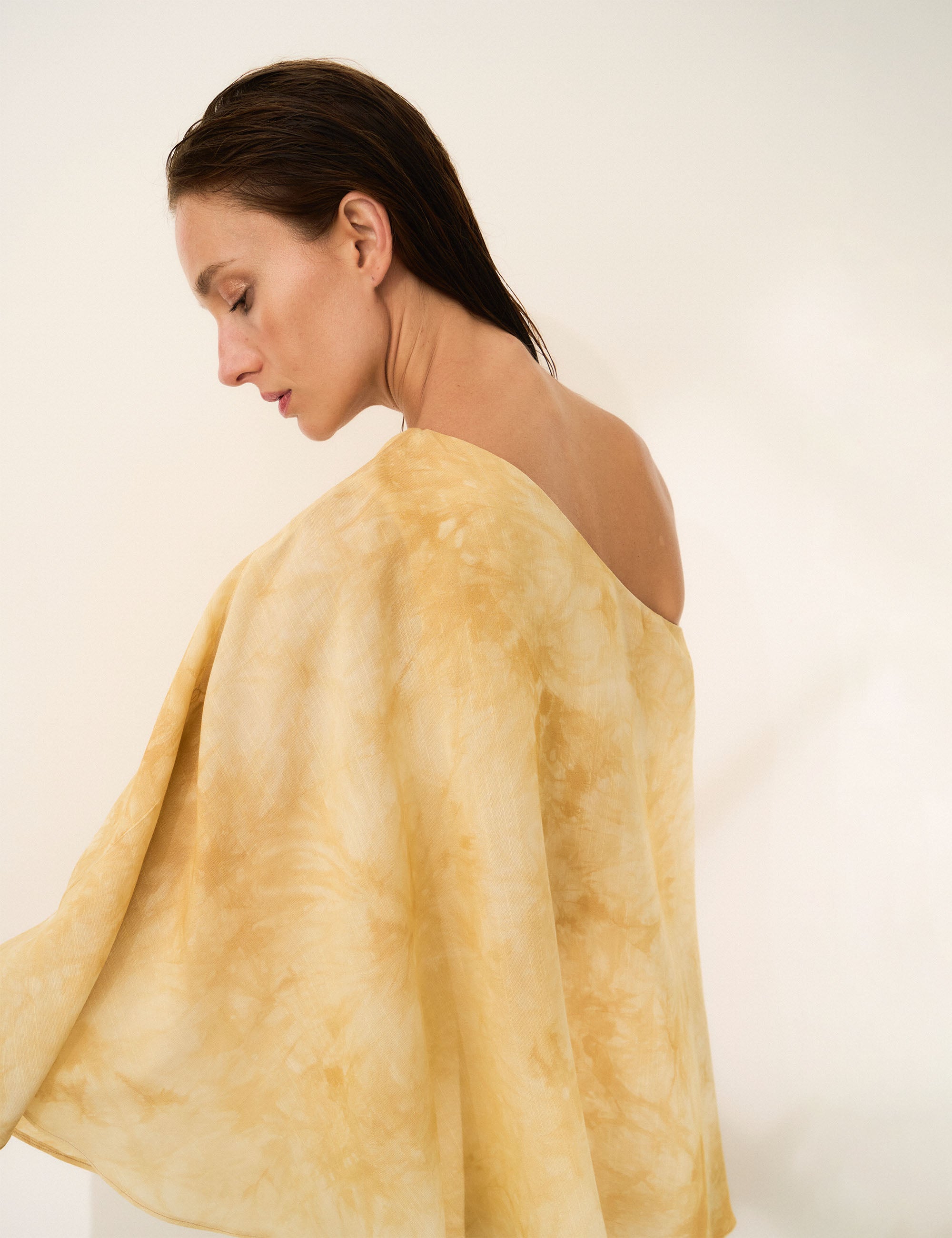 Vestido Adriane Tie Dye Amarelo