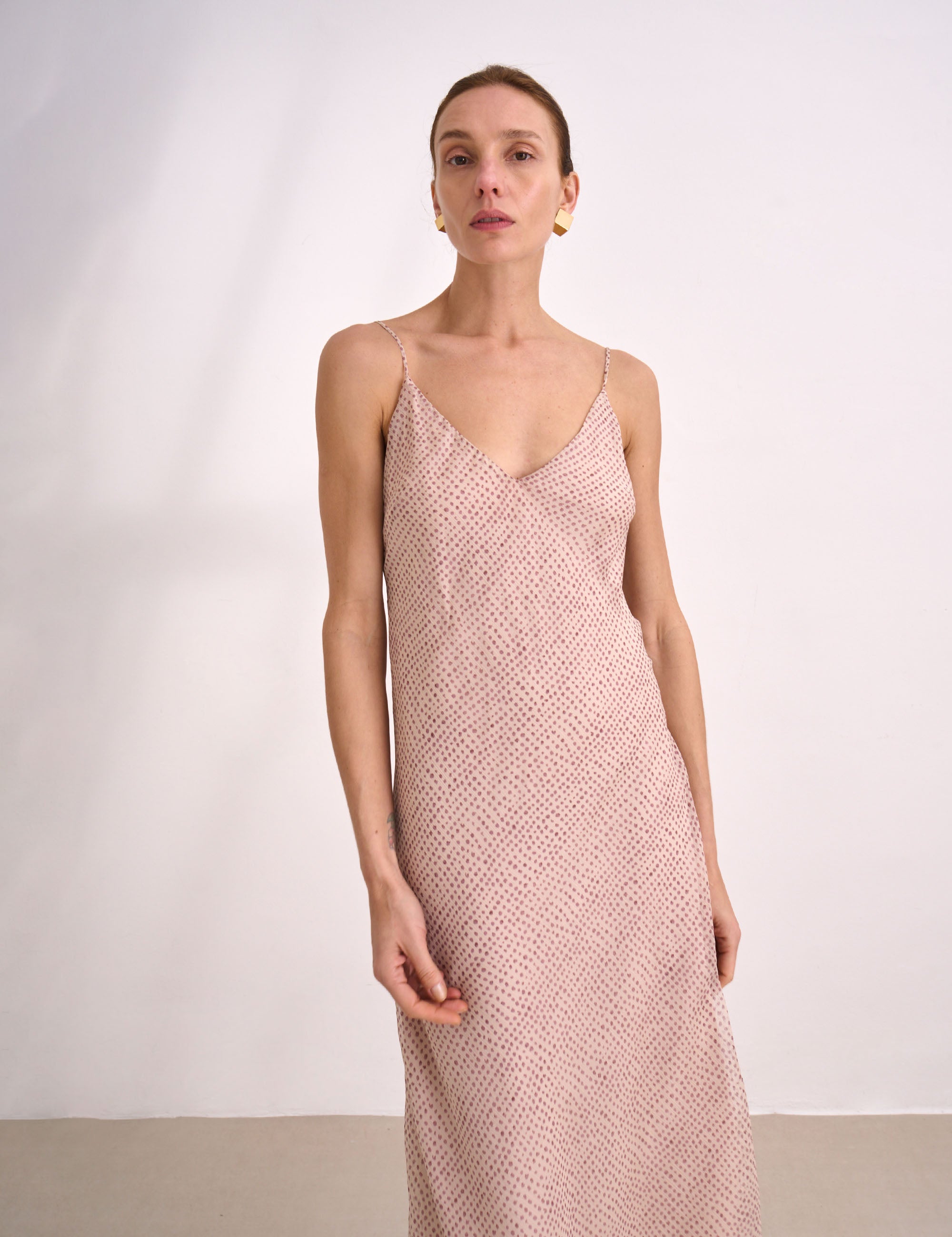 Vestido Aline Chiffon Concha