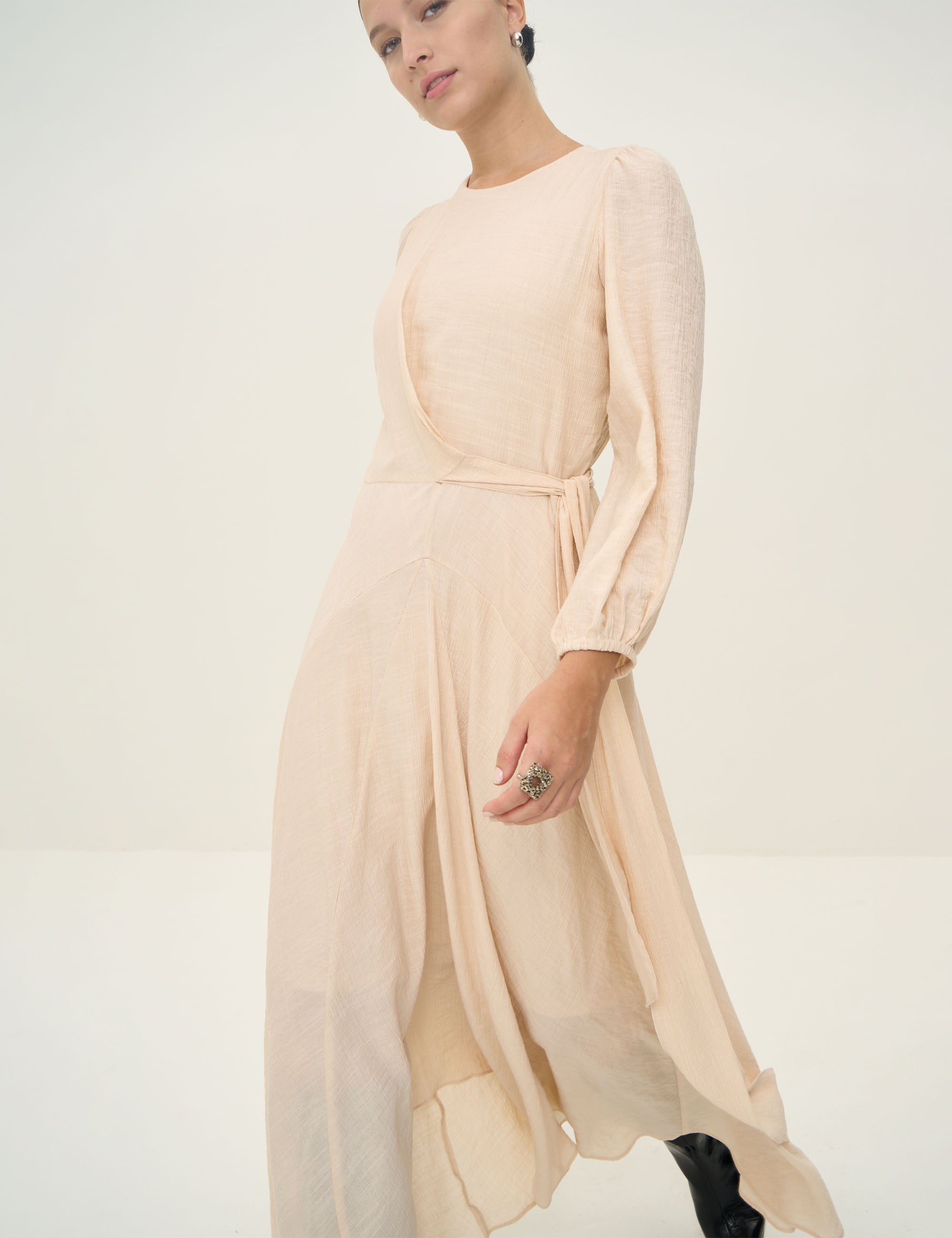 Vestido Andressa Voil Marfim
