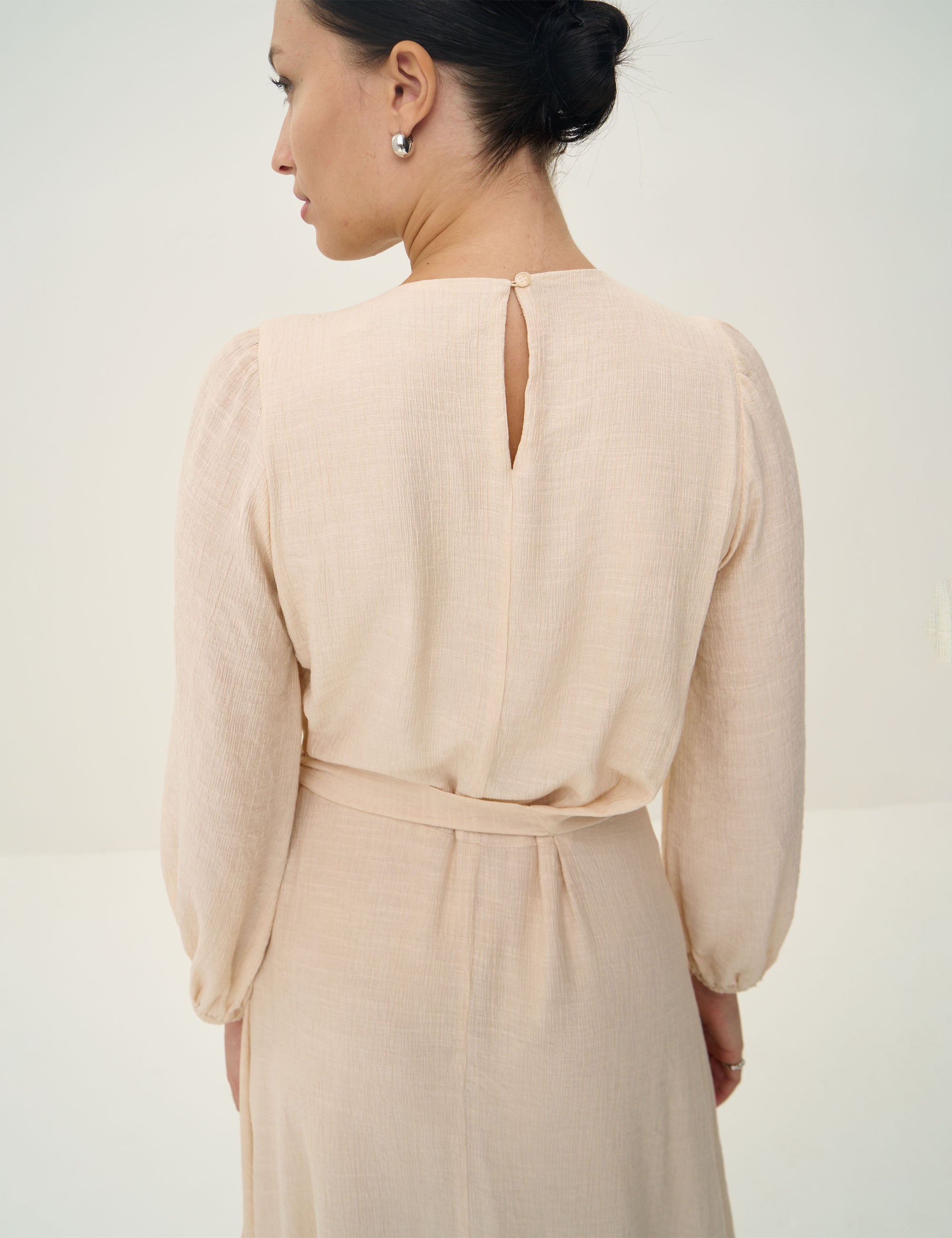 Vestido Andressa Voil Marfim