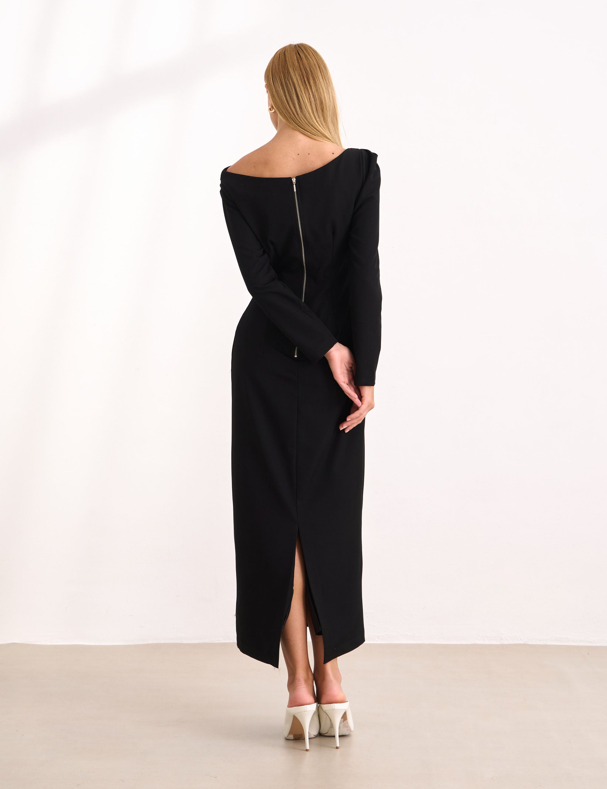 Vestido Arlete Alfaiataria Preto