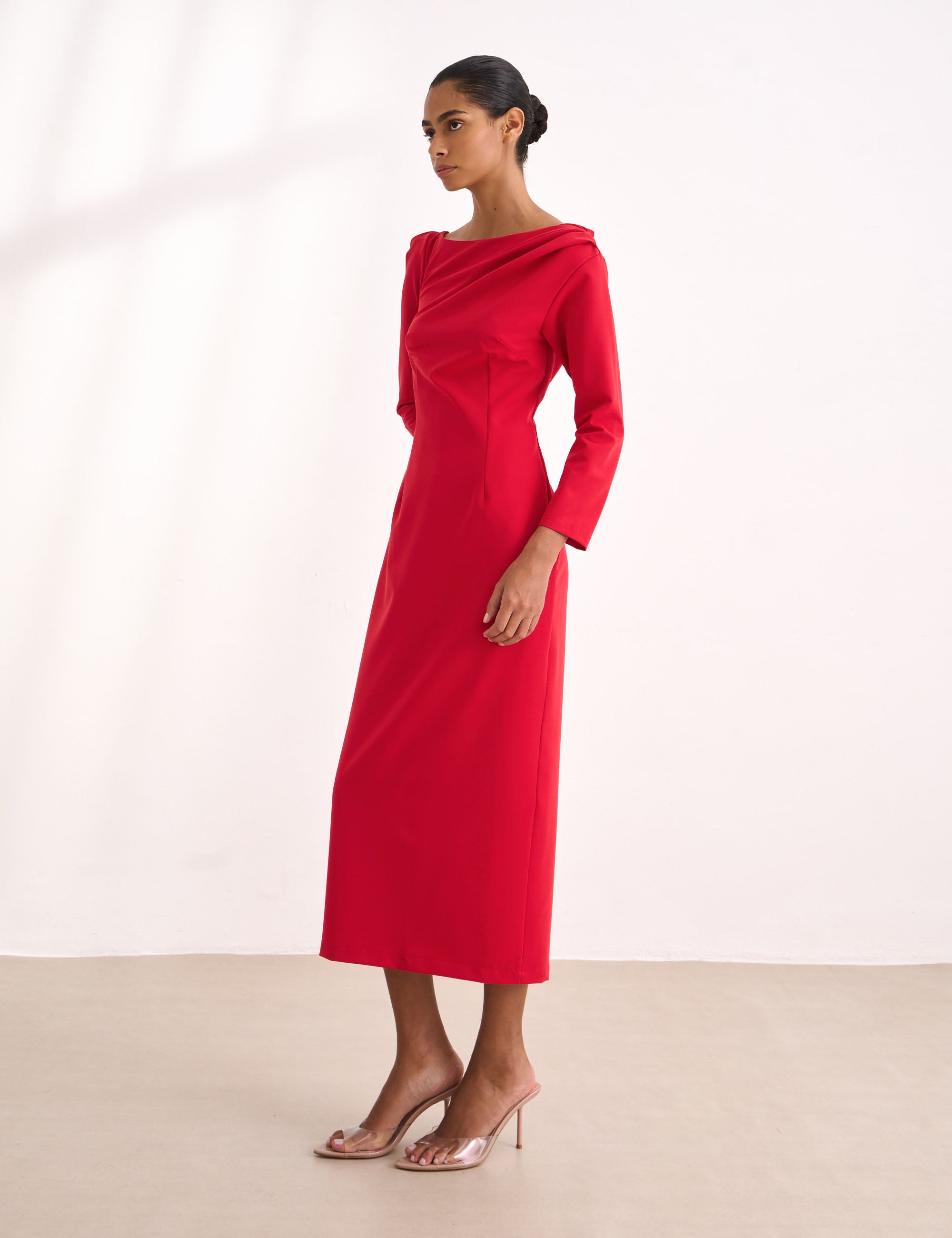 Vestido Arlete Alfaiataria Vermelho
