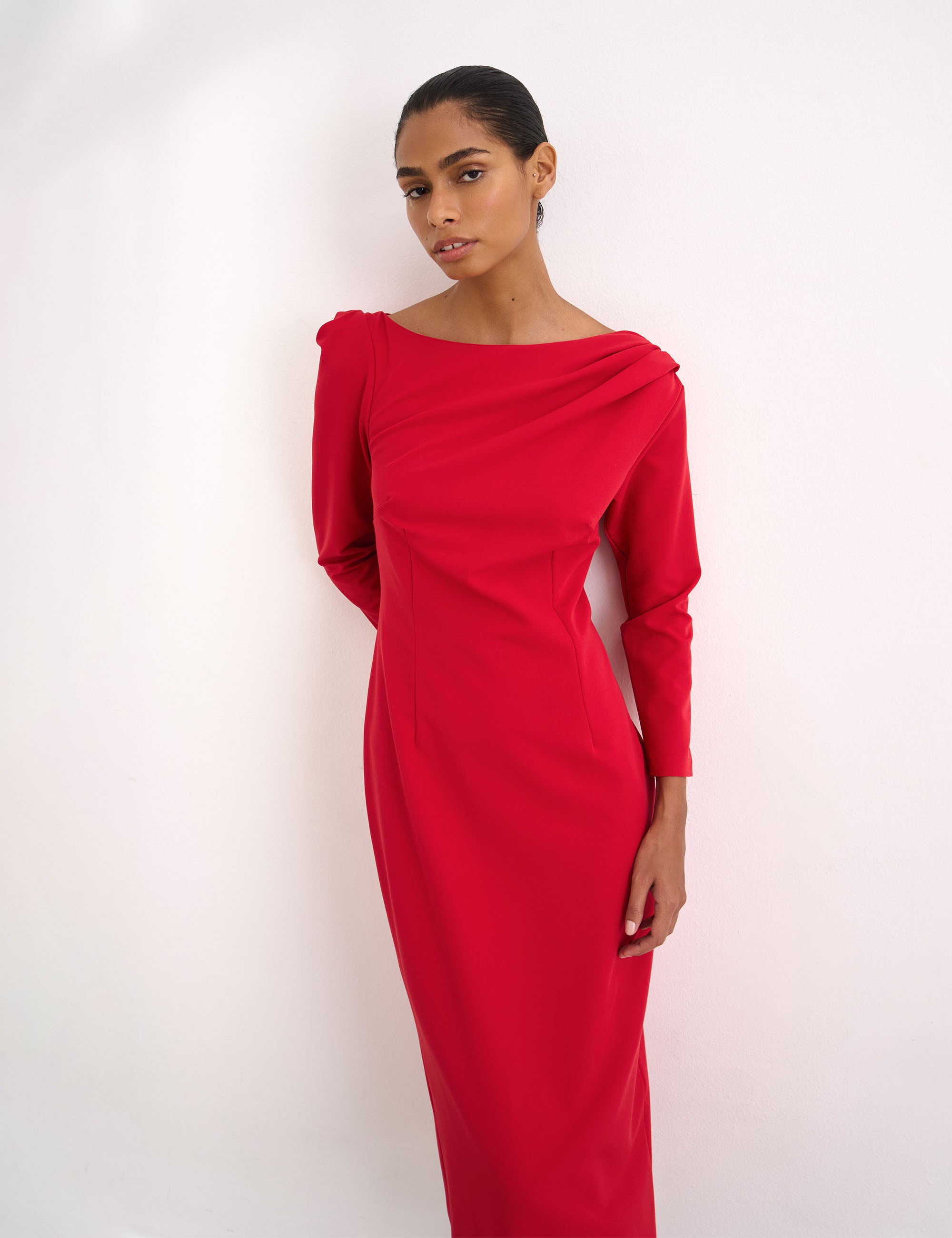 Vestido Arlete Alfaiataria Vermelho