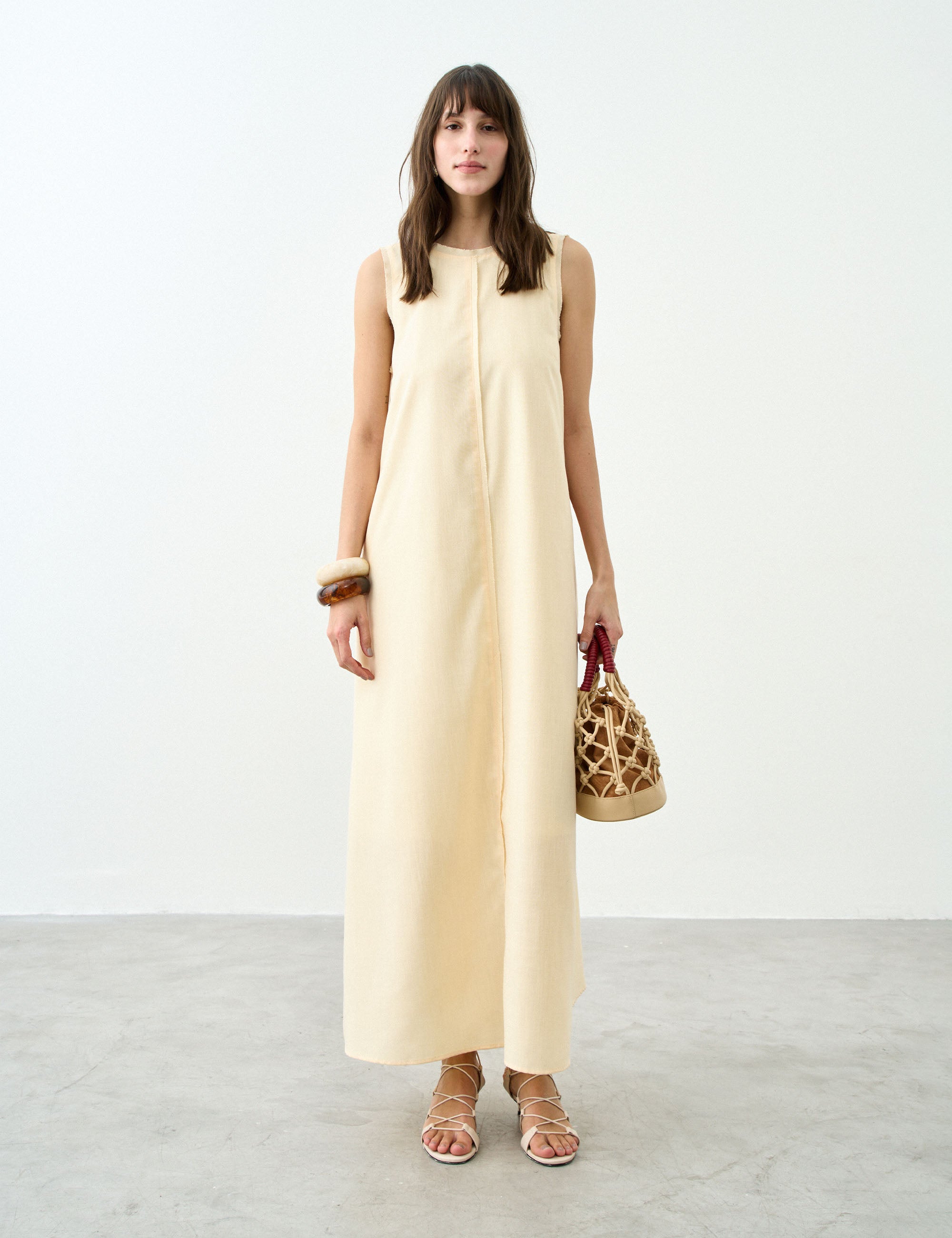 Vestido Ayla Midi Amarelo