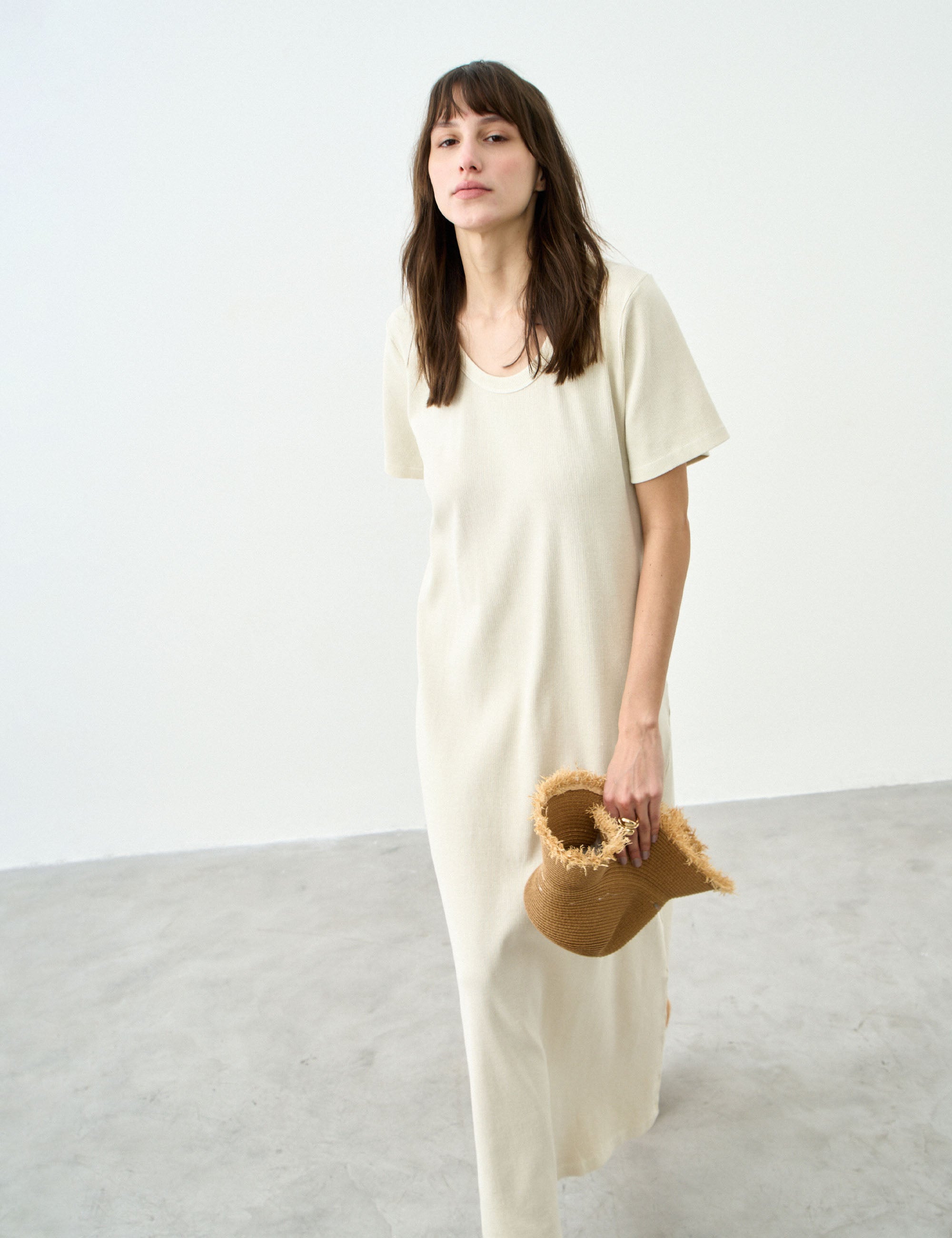 Vestido Camila Confort Off Antique