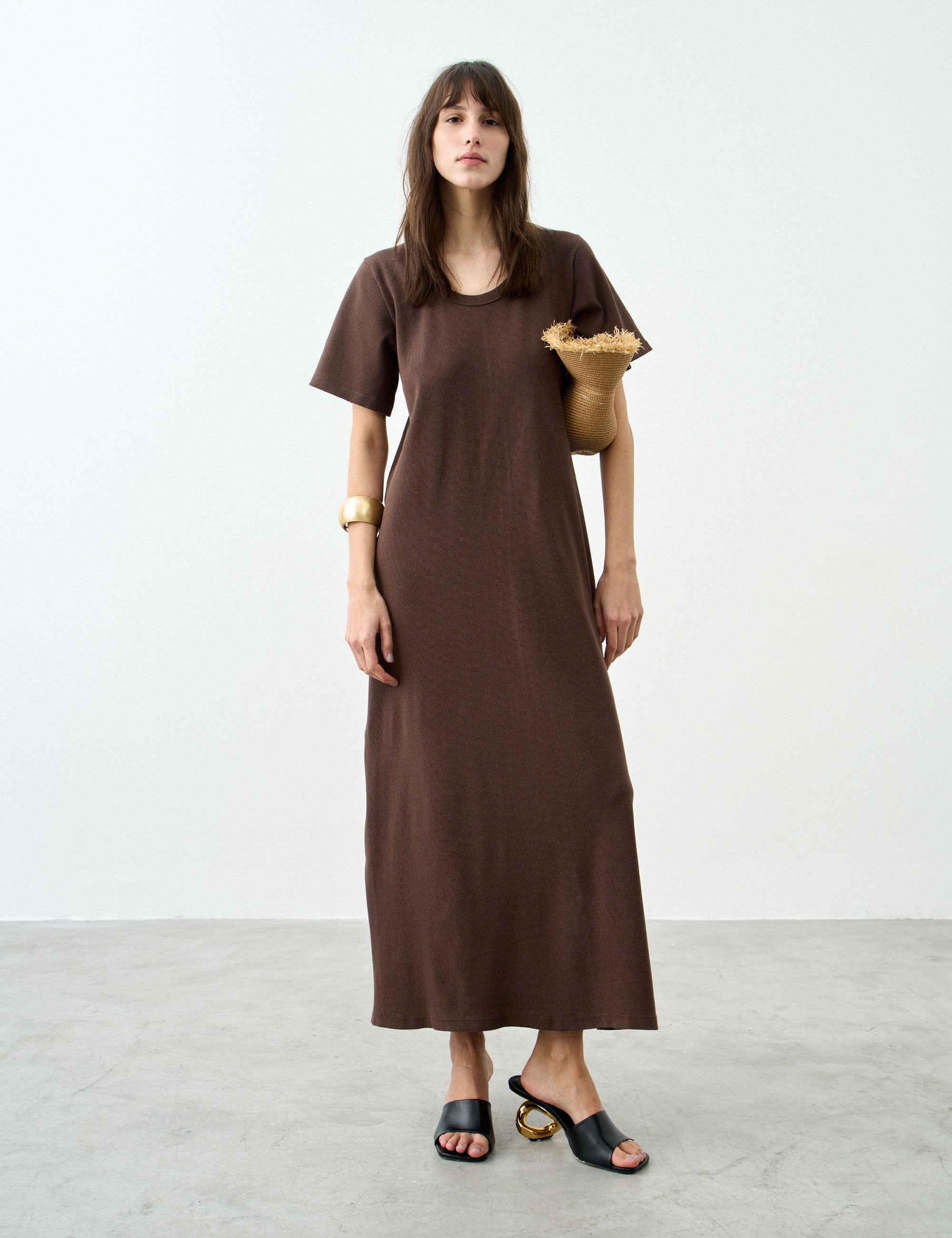 Vestido Camila Confort Marrom