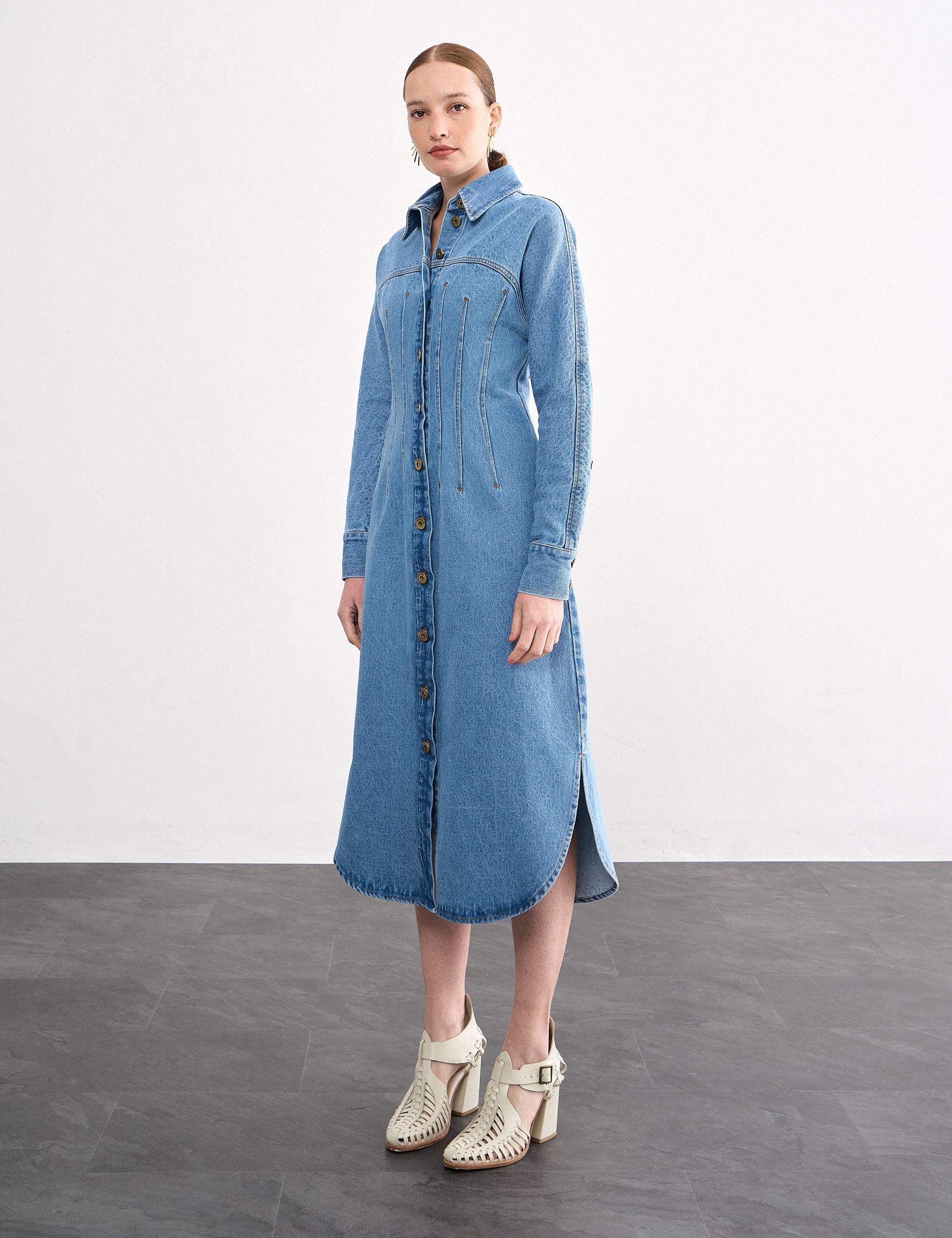 Vestido Camilla Jeans Médio