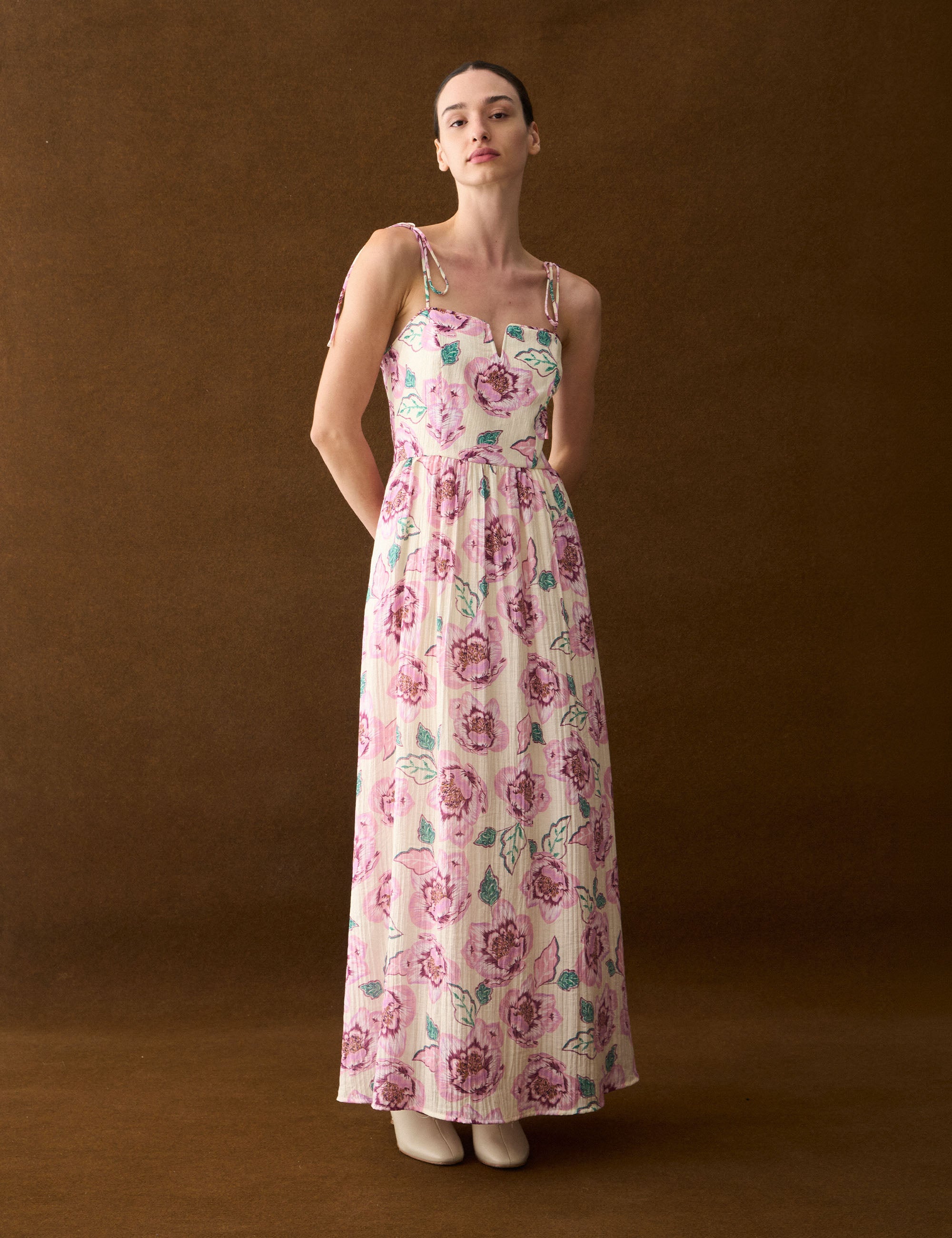 Vestido Caroline Floral Rose