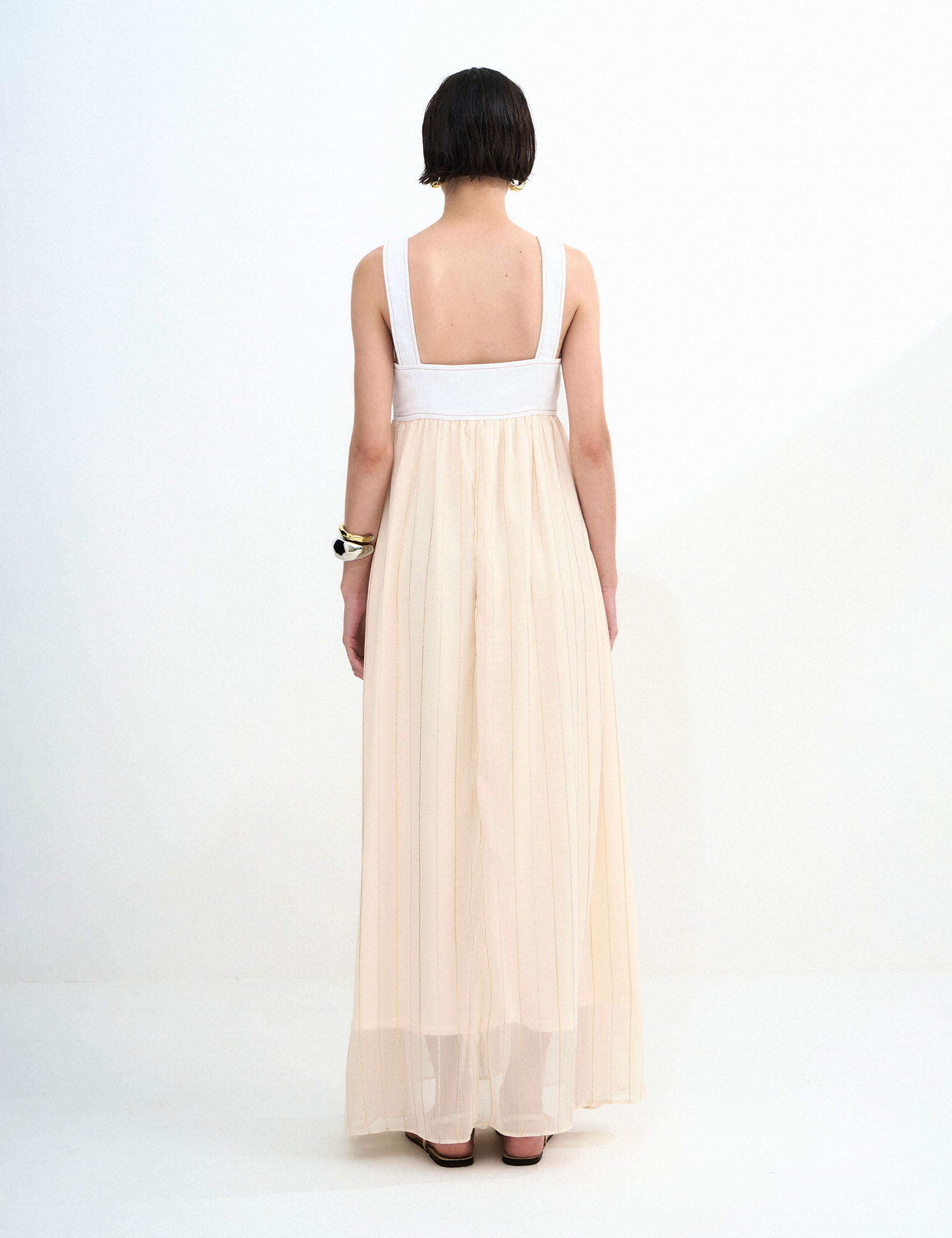 Vestido Celina Chiffon Marfim