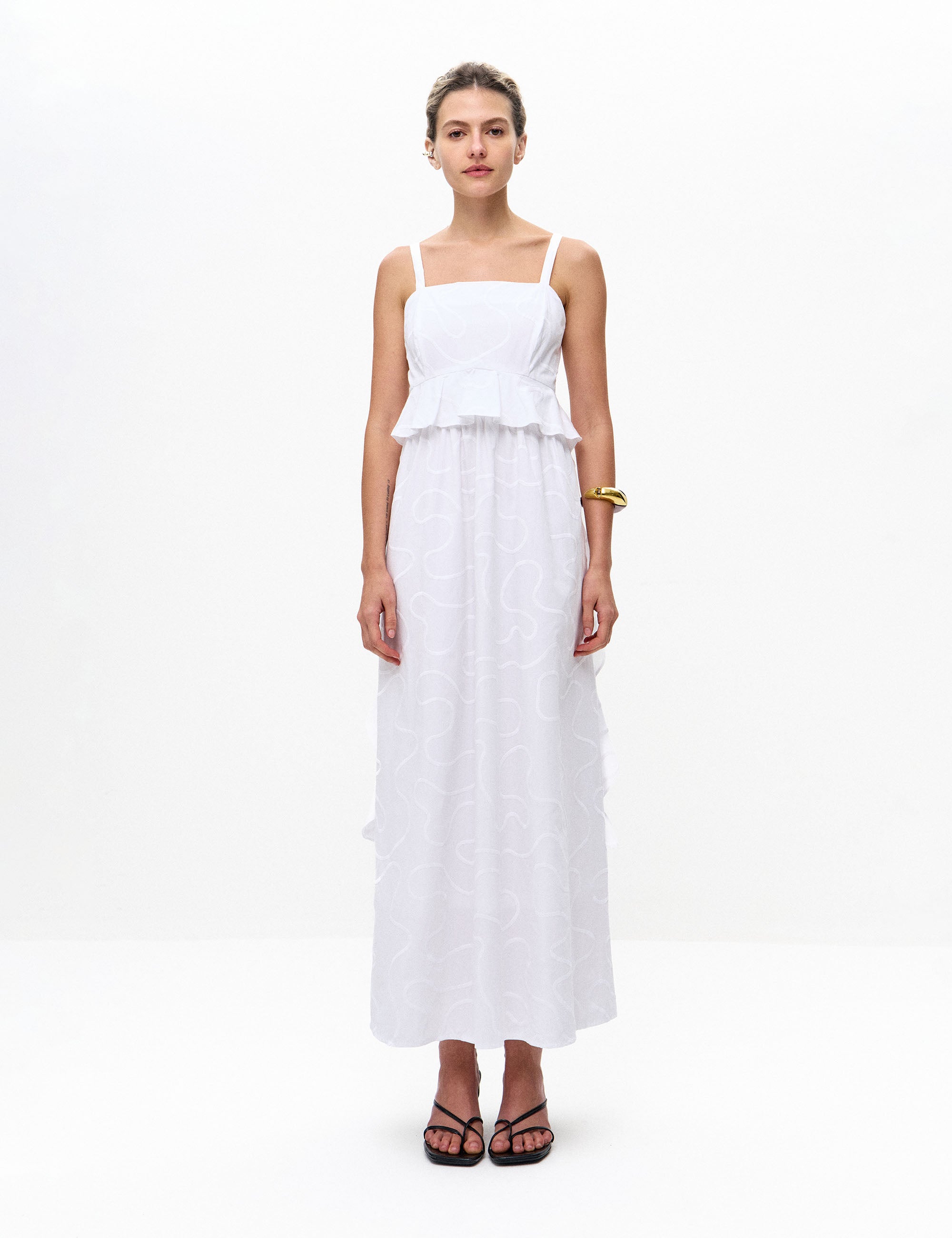 Vestido Dalila Tricoline Off White