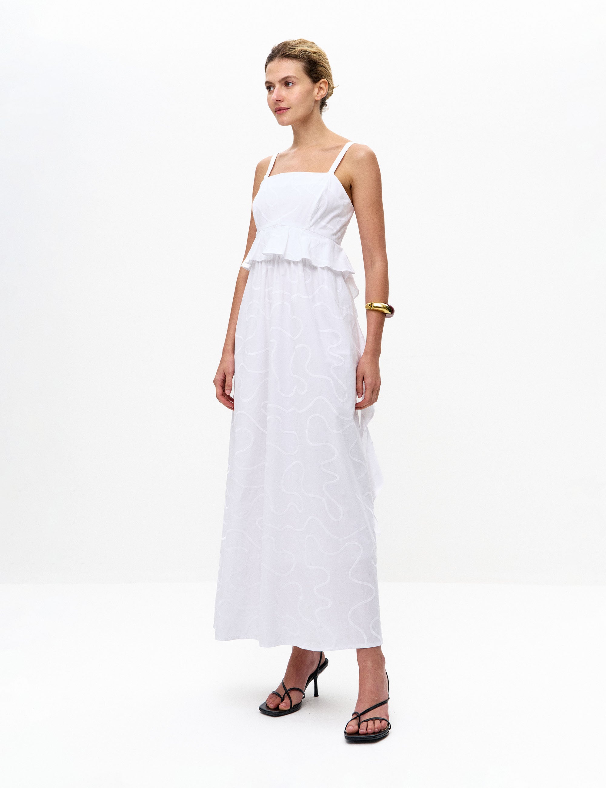 Vestido Dalila Tricoline Off White