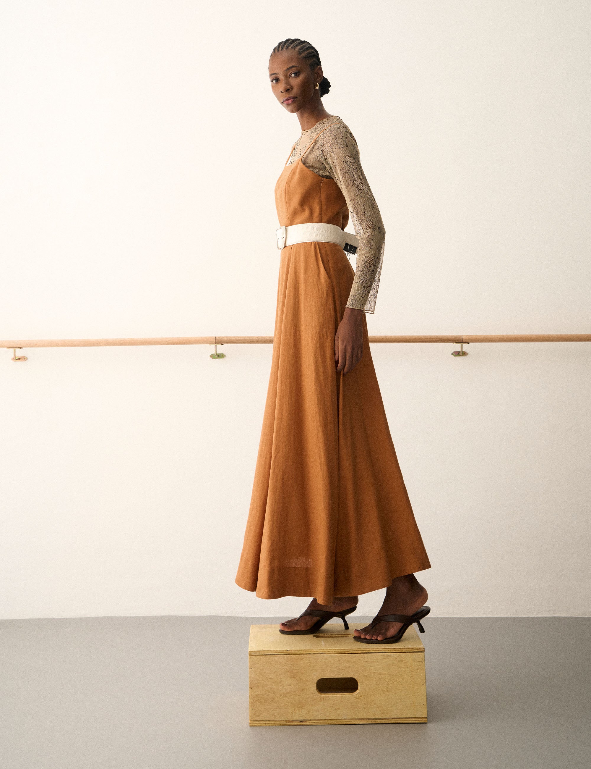 Vestido Florence Viscolinho Amêndoa
