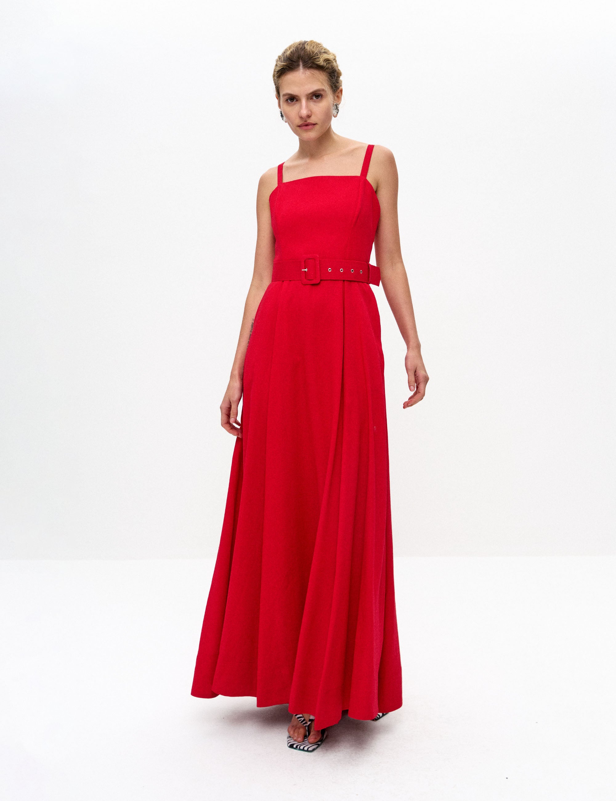 Vestido Florence Viscolinho Vermelho