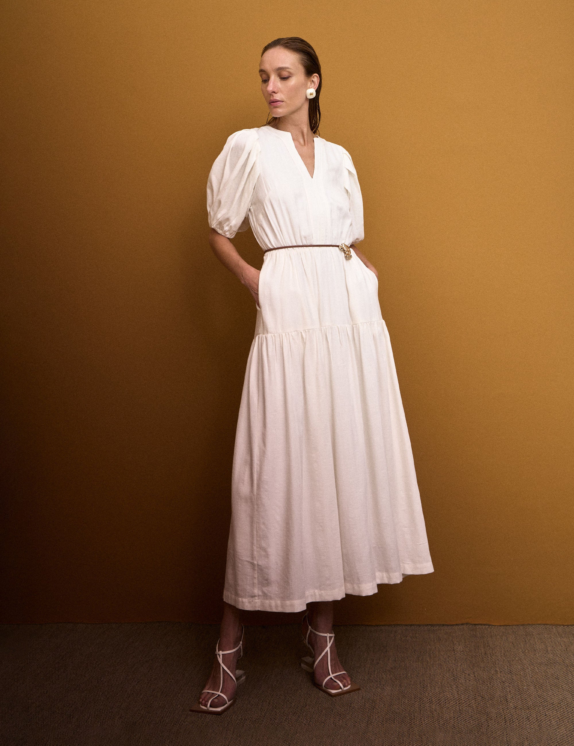 Vestido Jasmin Algodão Off White