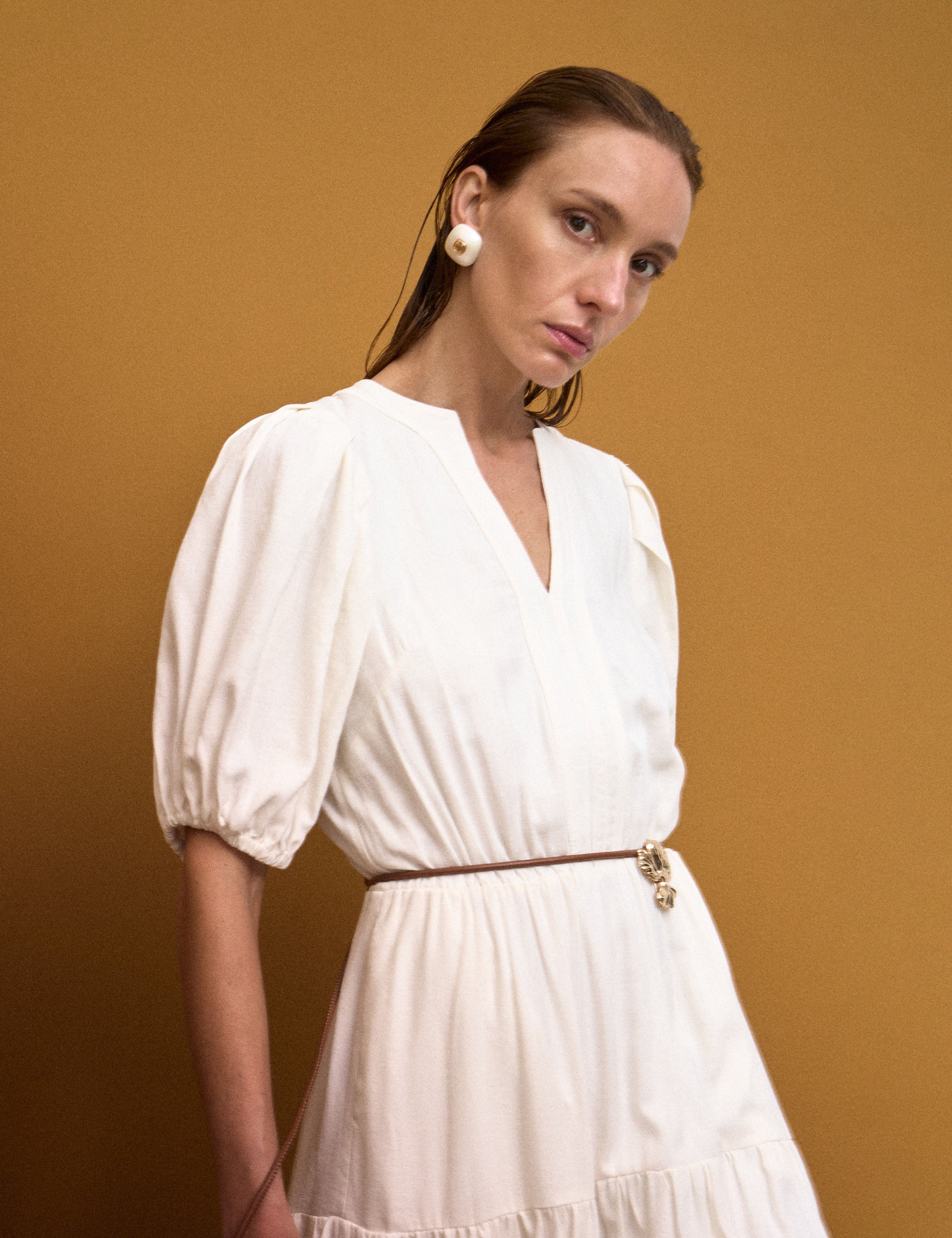 Vestido Jasmin Algodão Off White