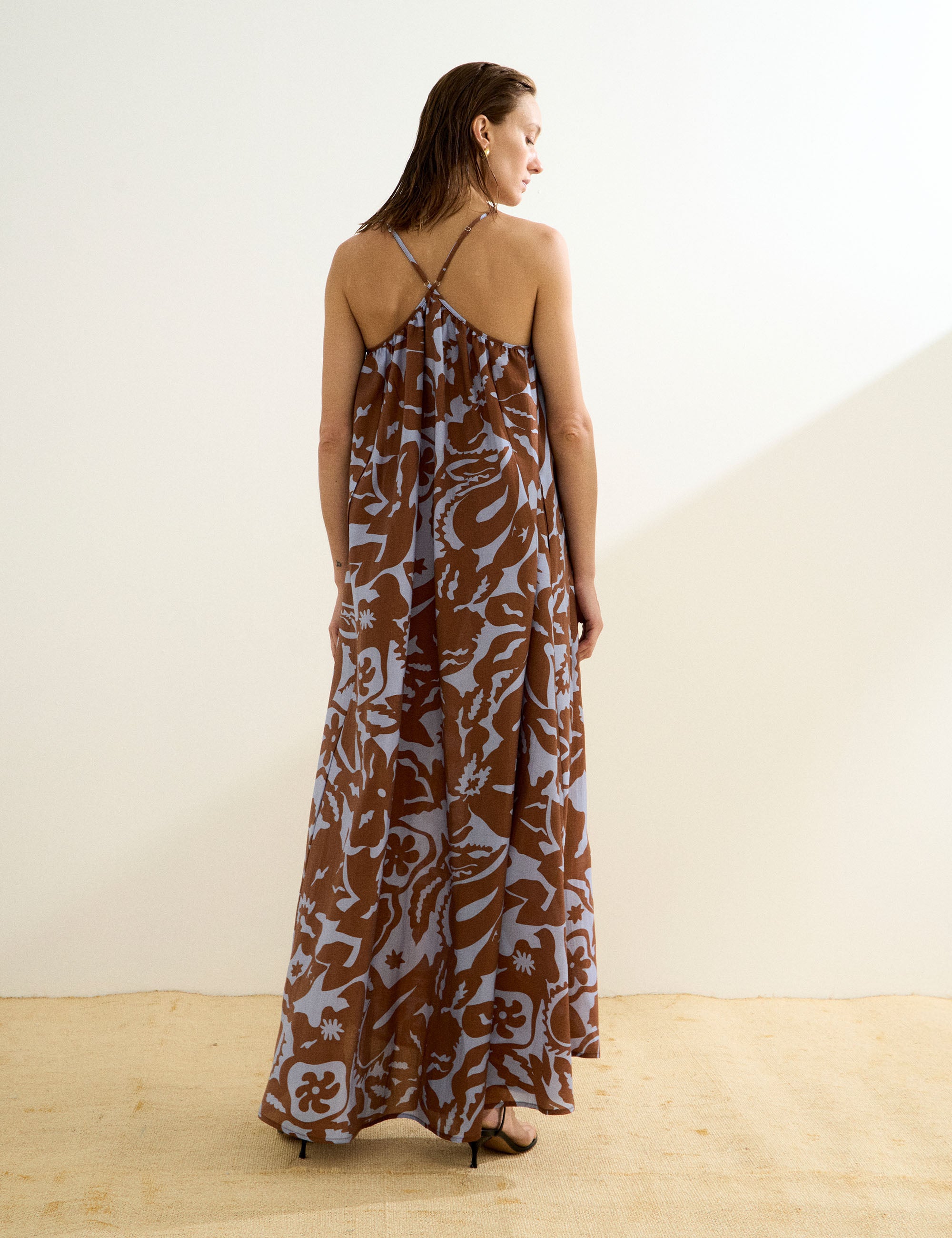 Vestido Jena Liocel Marrom