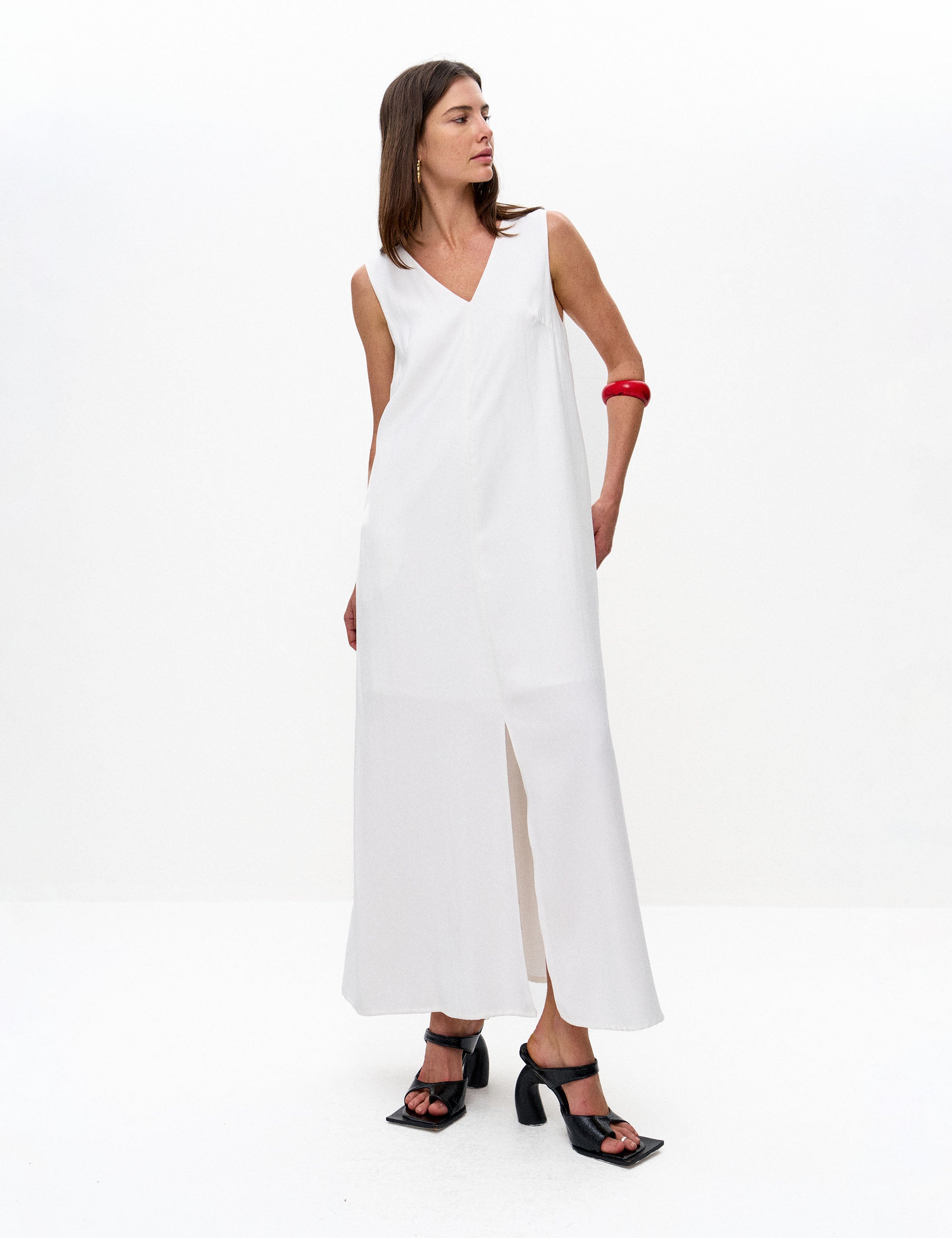 Vestido Julia Viscose Off White