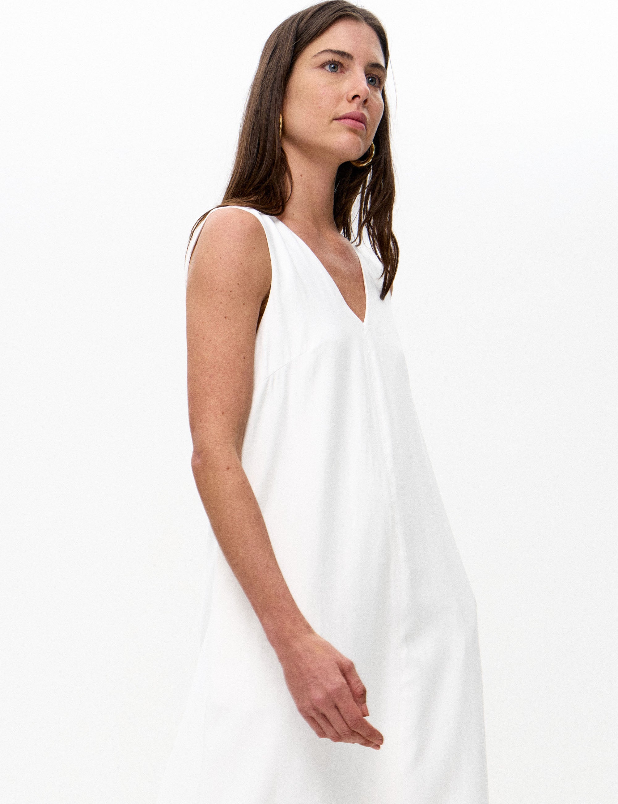Vestido Julia Viscose Off White