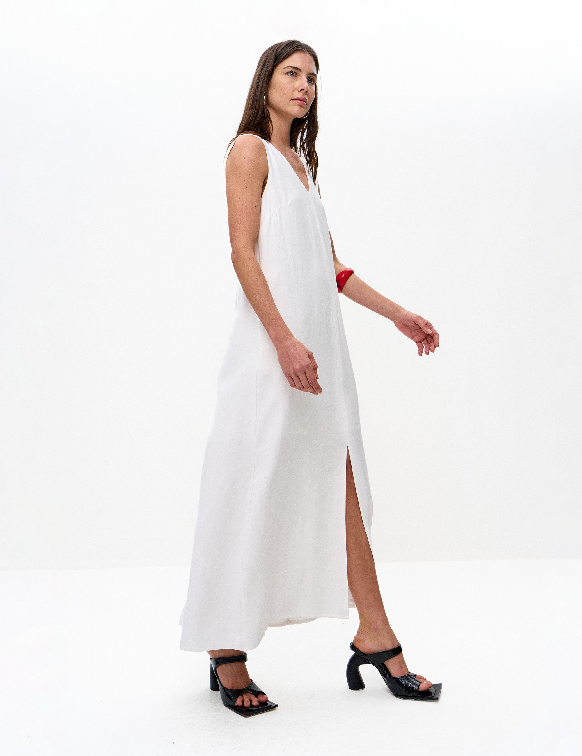 Vestido Julia Viscose Off White