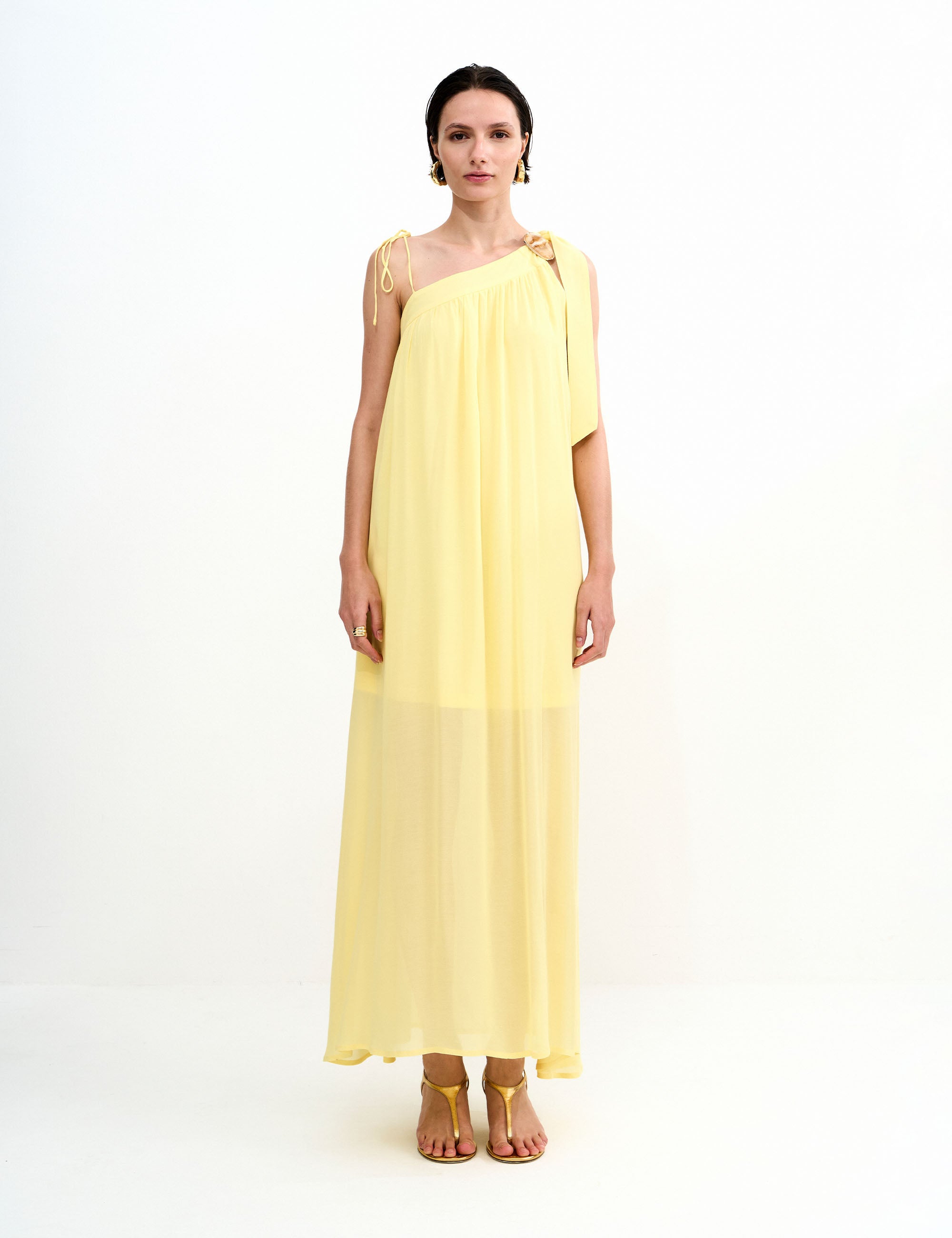 Vestido Kiara Musseline Amarelo