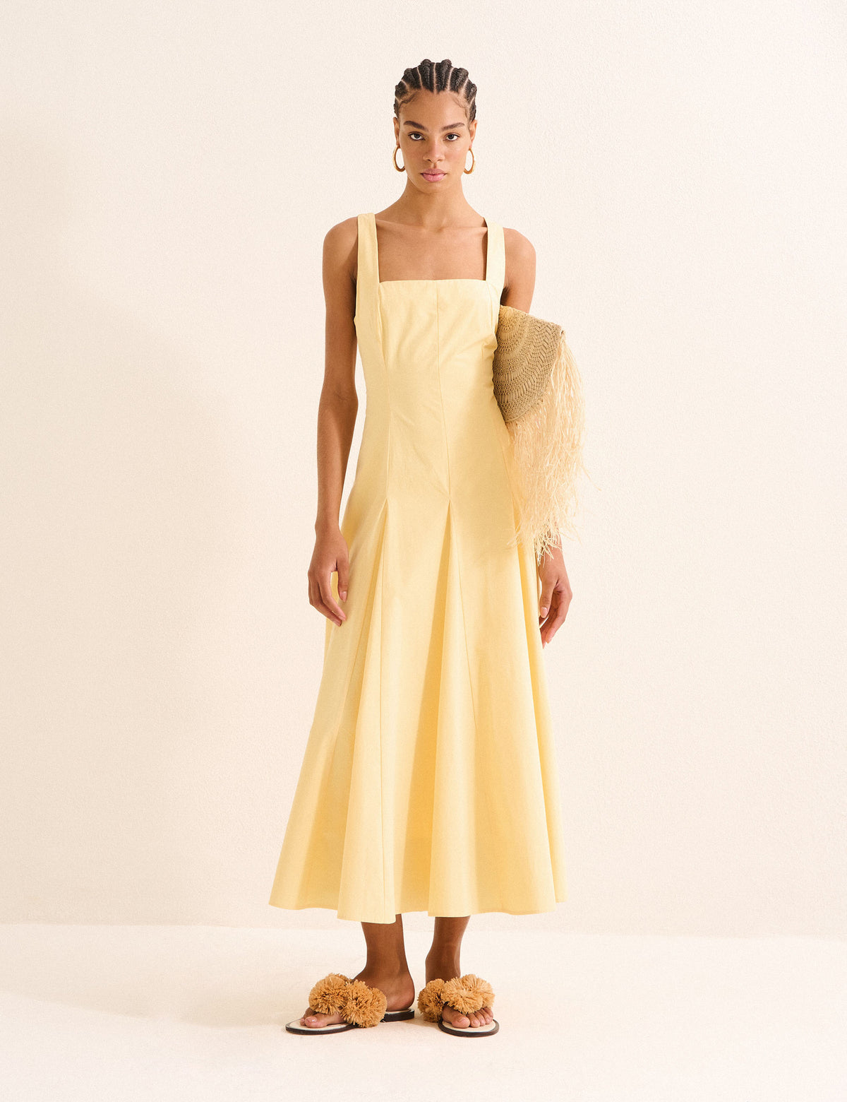 Vestido Layla Tricoline Amarelo