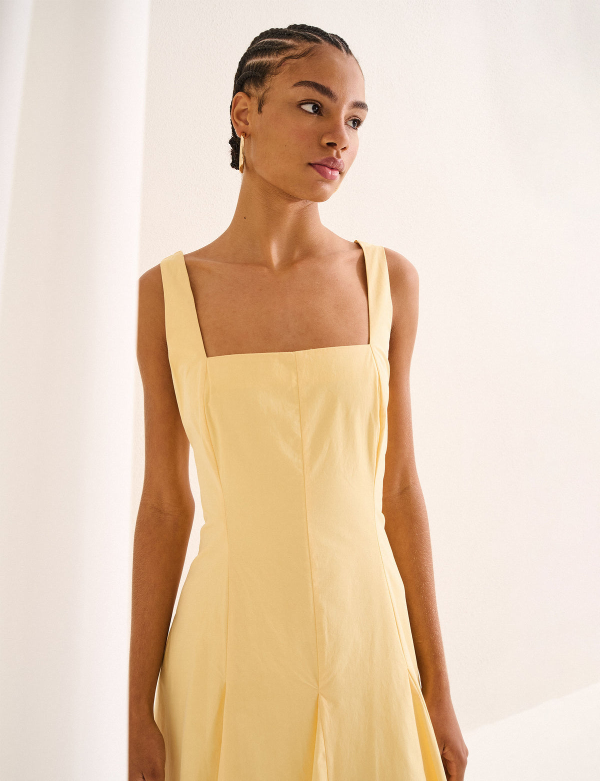 Vestido Layla Tricoline Amarelo