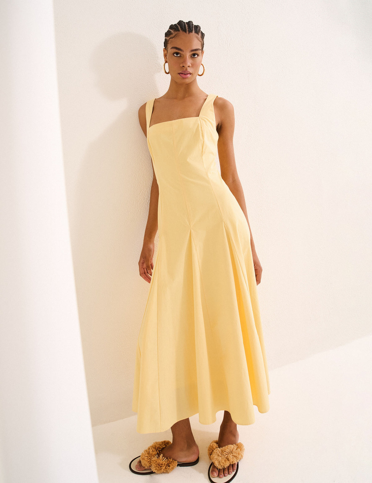 Vestido Layla Tricoline Amarelo