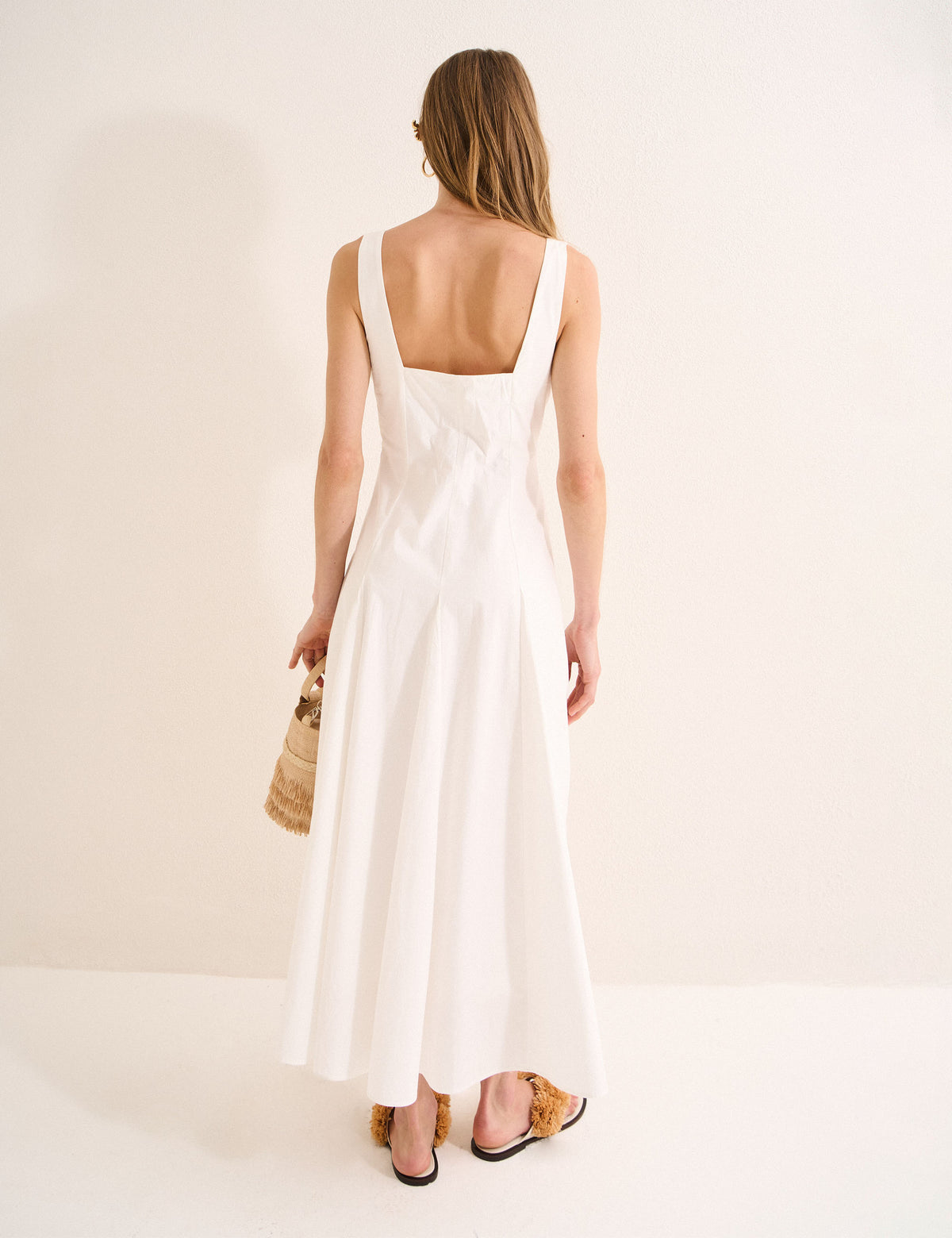Vestido Layla Tricoline Off White
