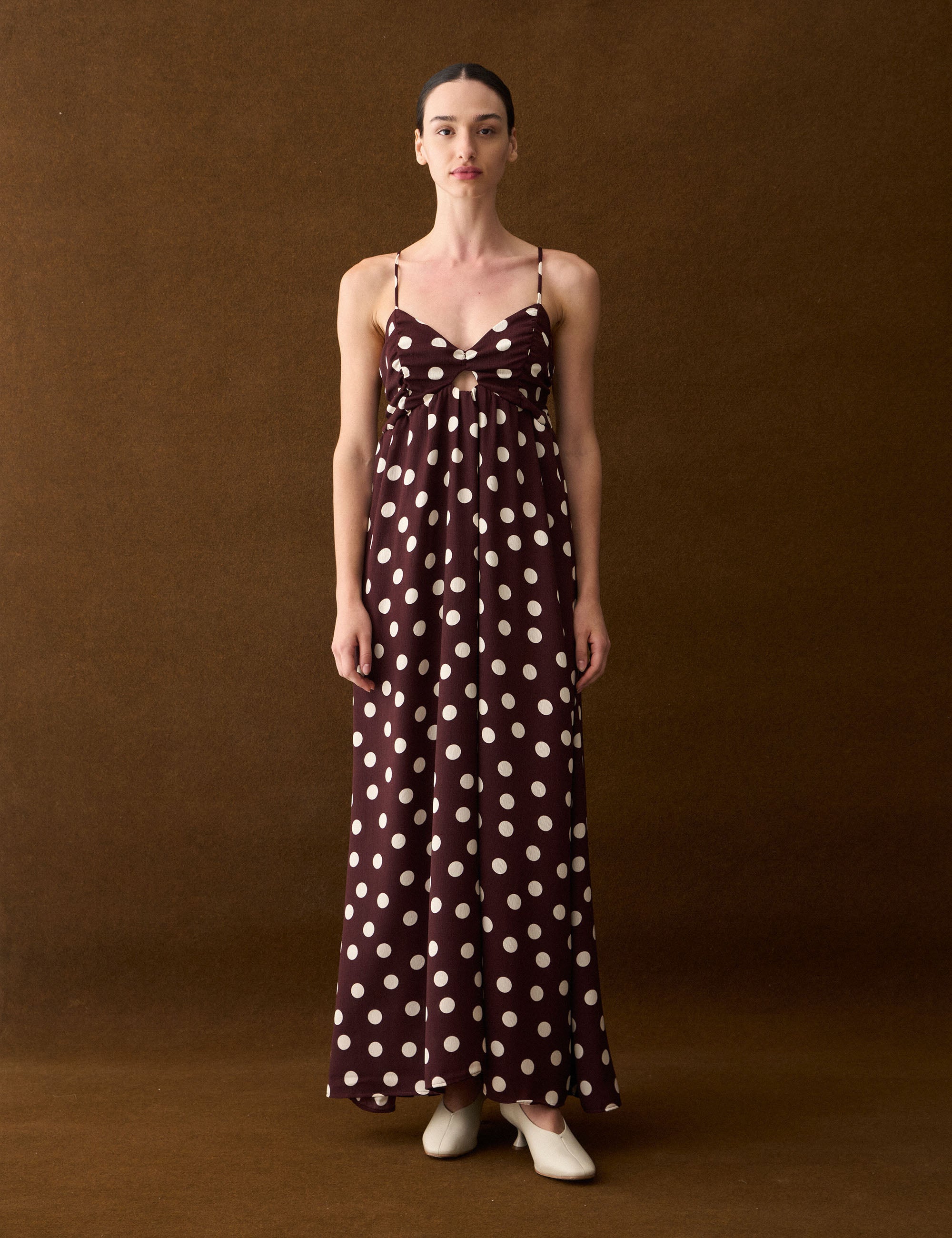 Vestido Lissa Poá Beringela