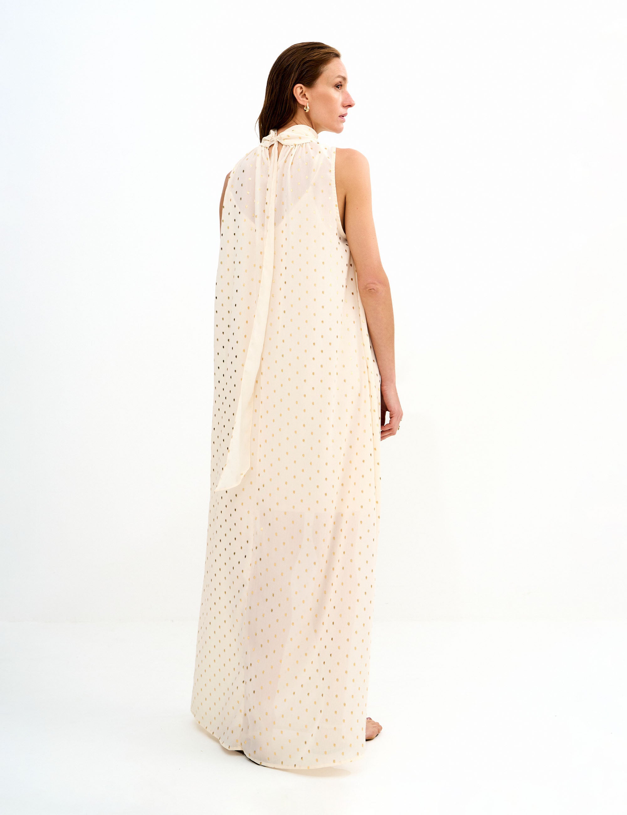 Vestido Livia Dots Marfim