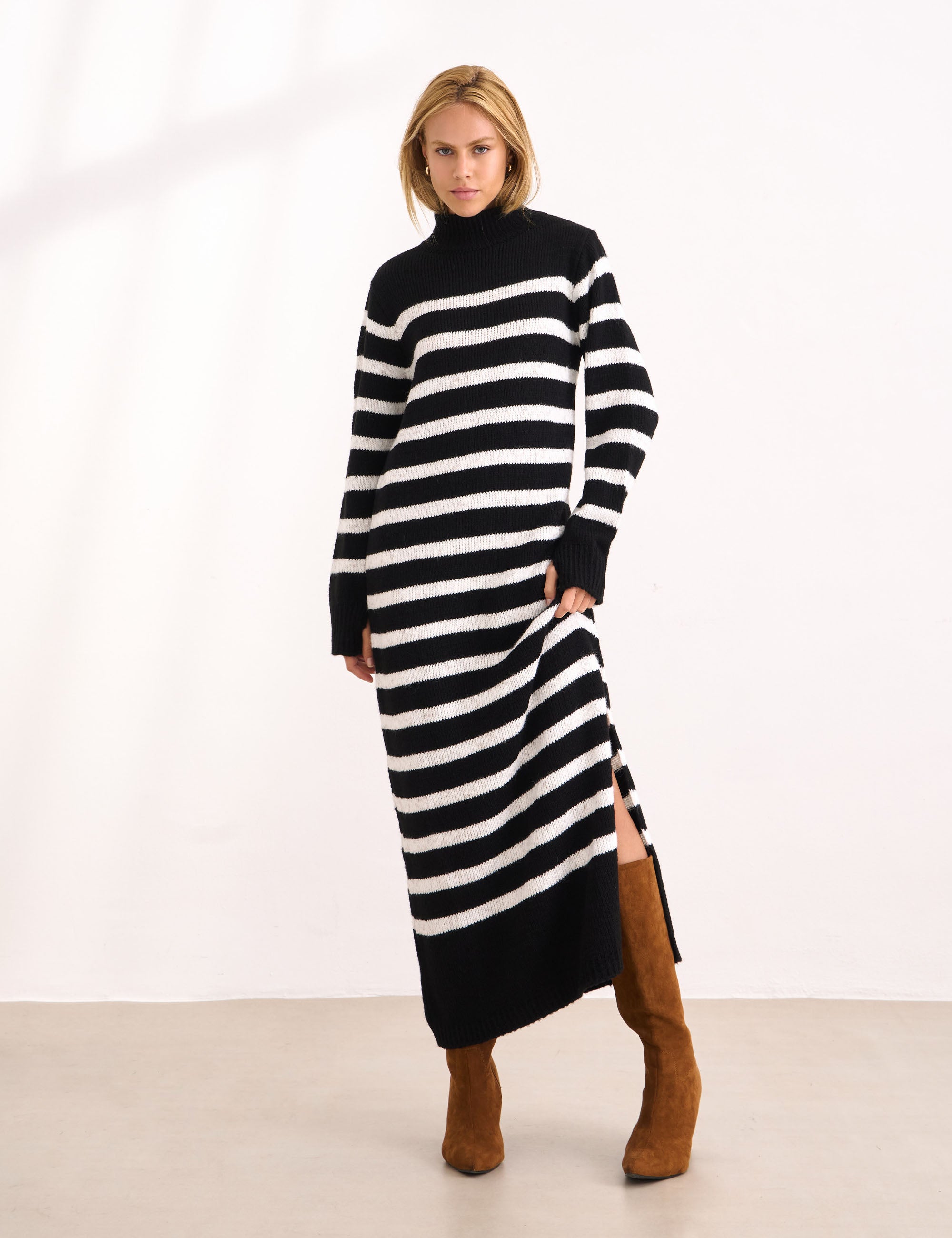Vestido Lorenza Tricot Preto