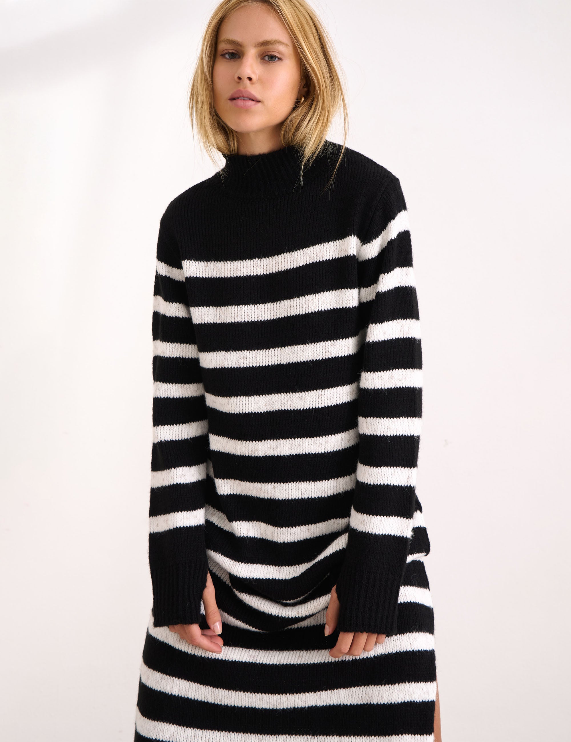 Vestido Lorenza Tricot Preto