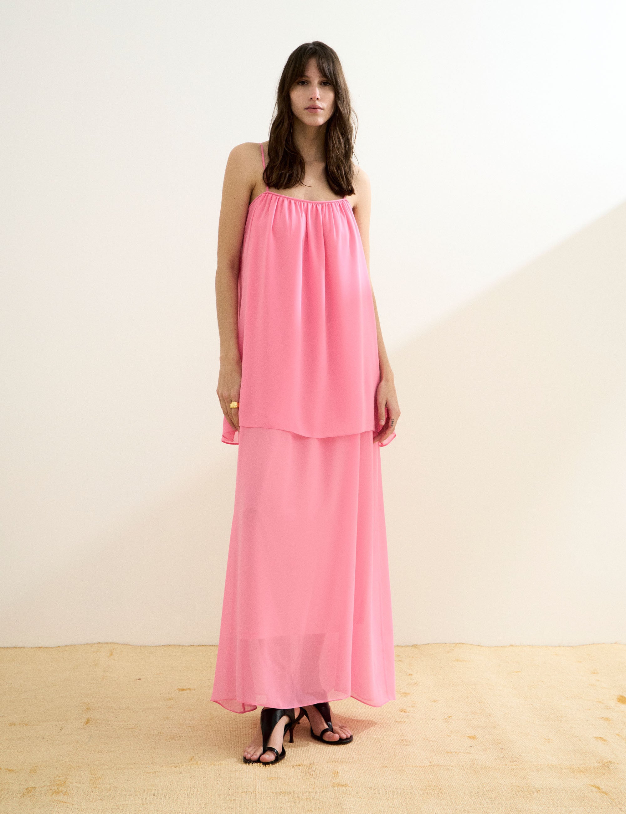 Vestido Lory Chifon Rosa