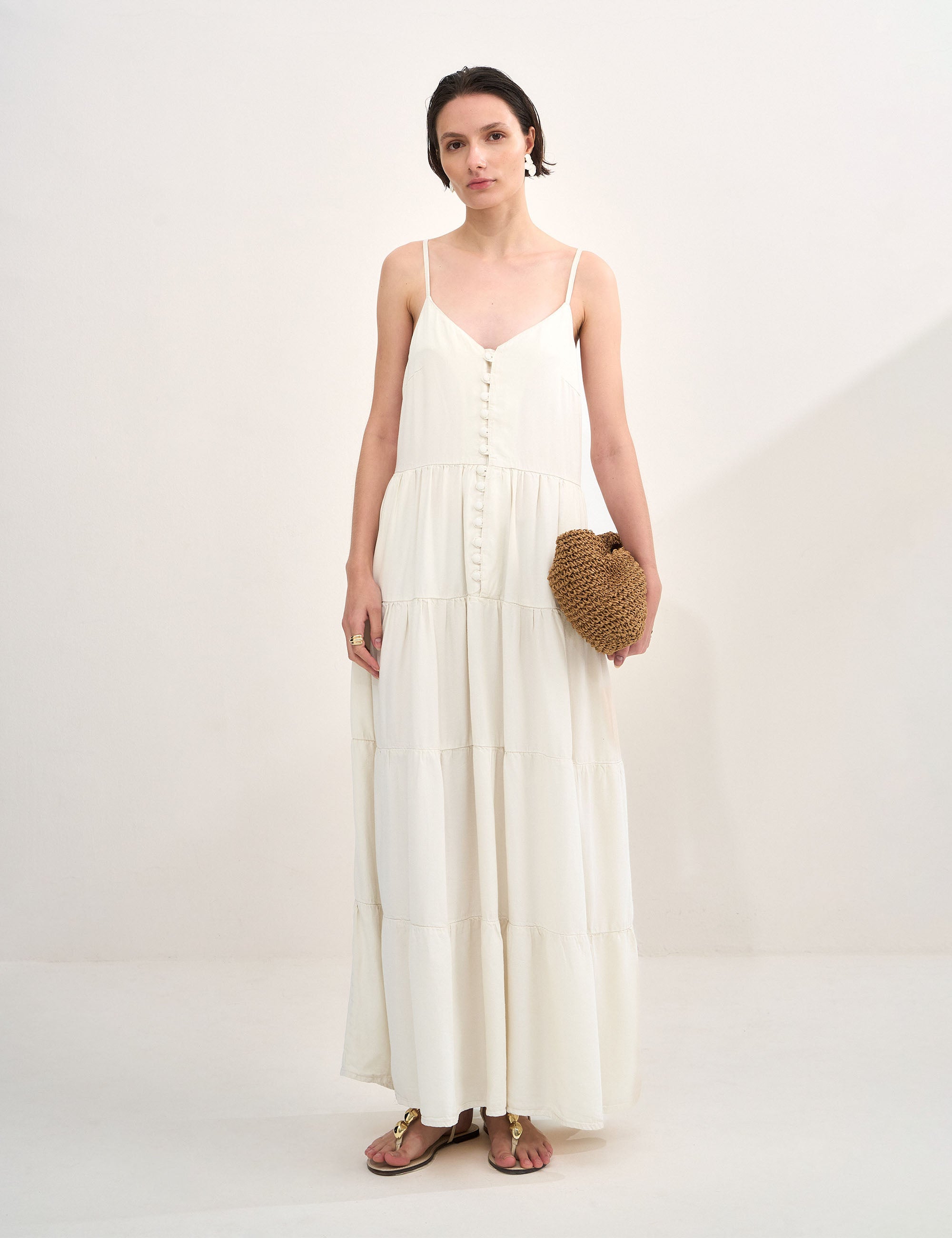 Vestido Lucy Liocel Areia